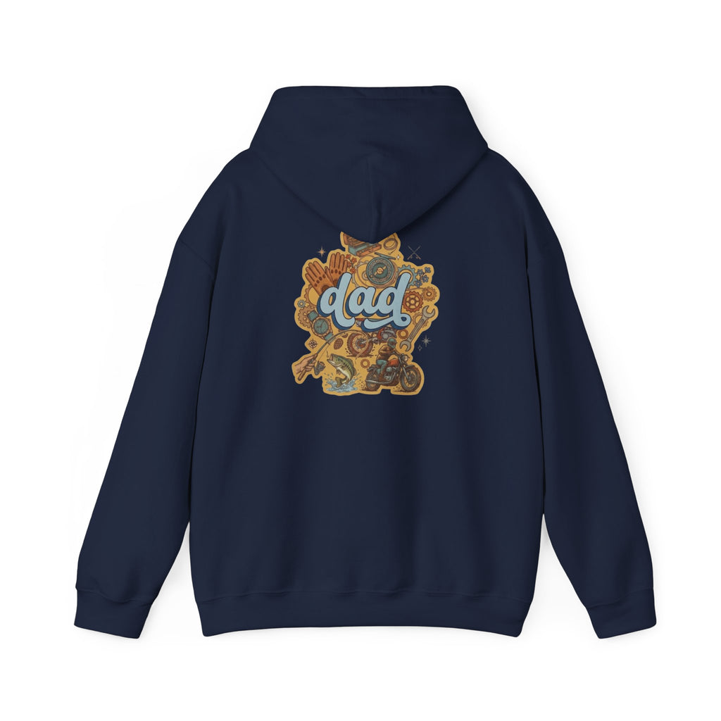 Dad Gear Hoodie — Vintage "dad" Graphic Pullover