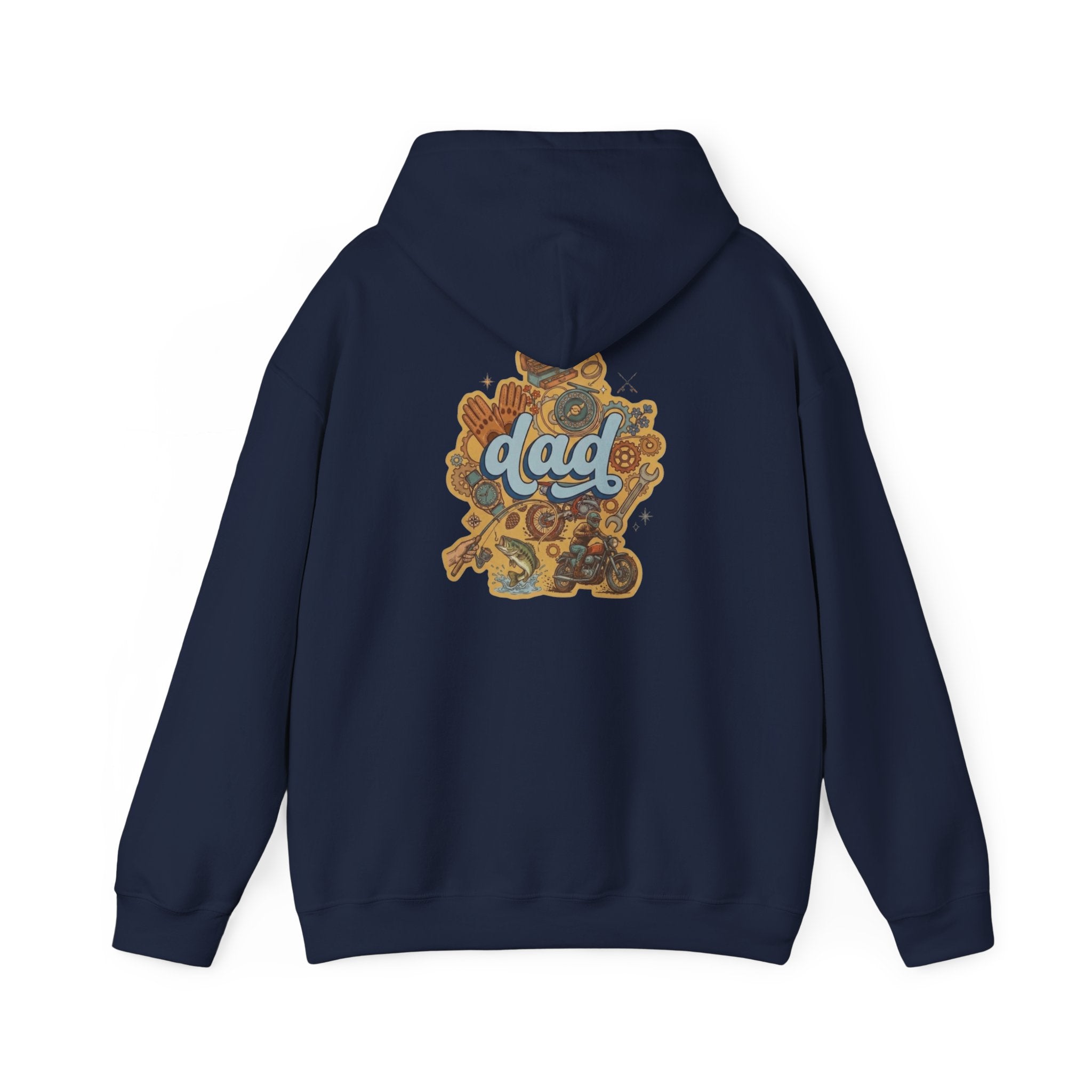 Dad Gear Hoodie — Vintage "dad" Graphic Pullover