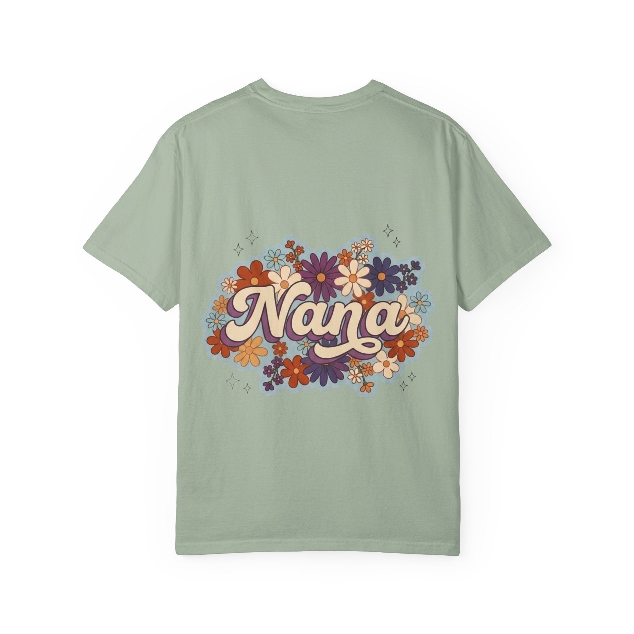 Nana Floral Retro T-Shirt — Vintage Flower Grandma Gift