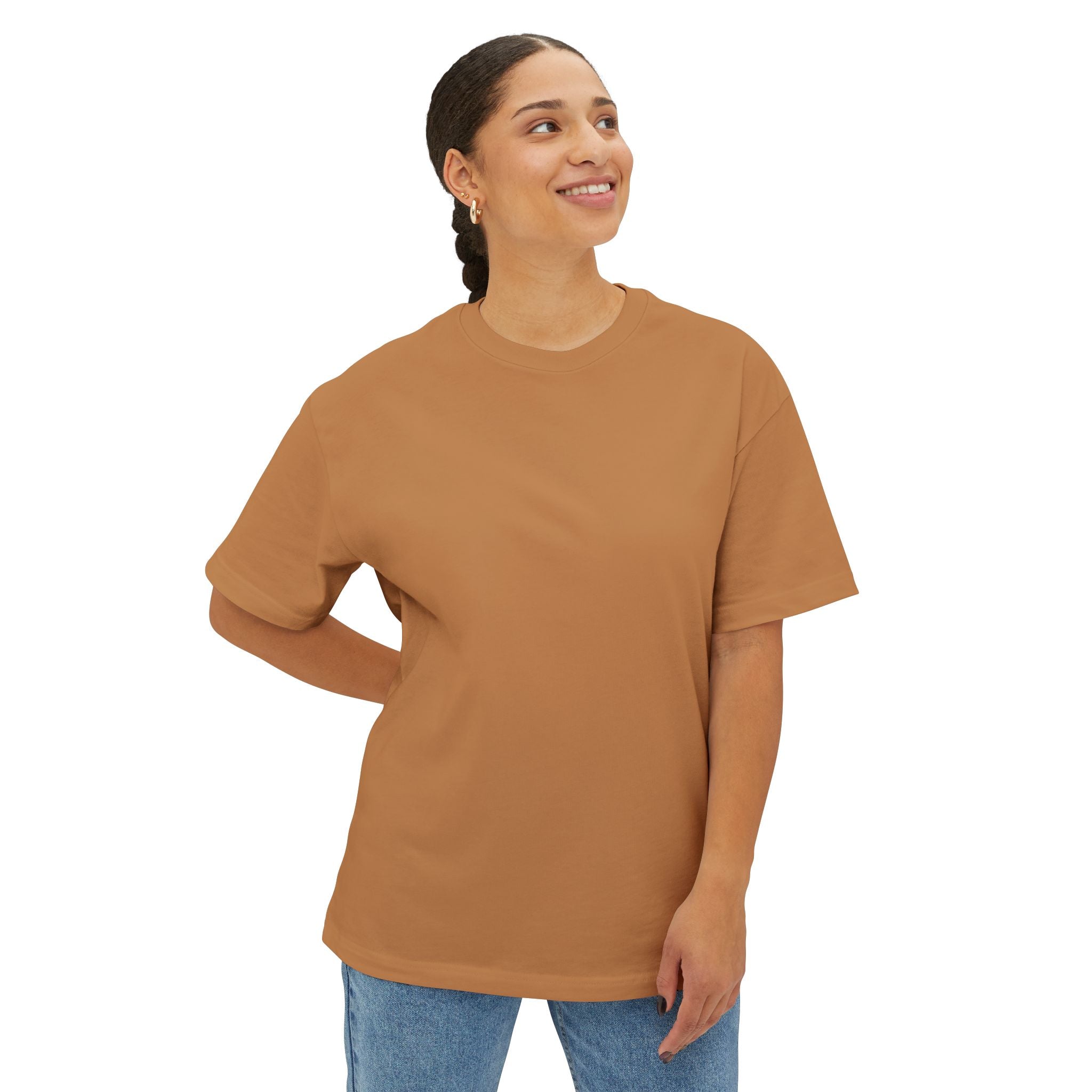 Fishing Polaroid Oversized Tee — Vintage Trout Back Print