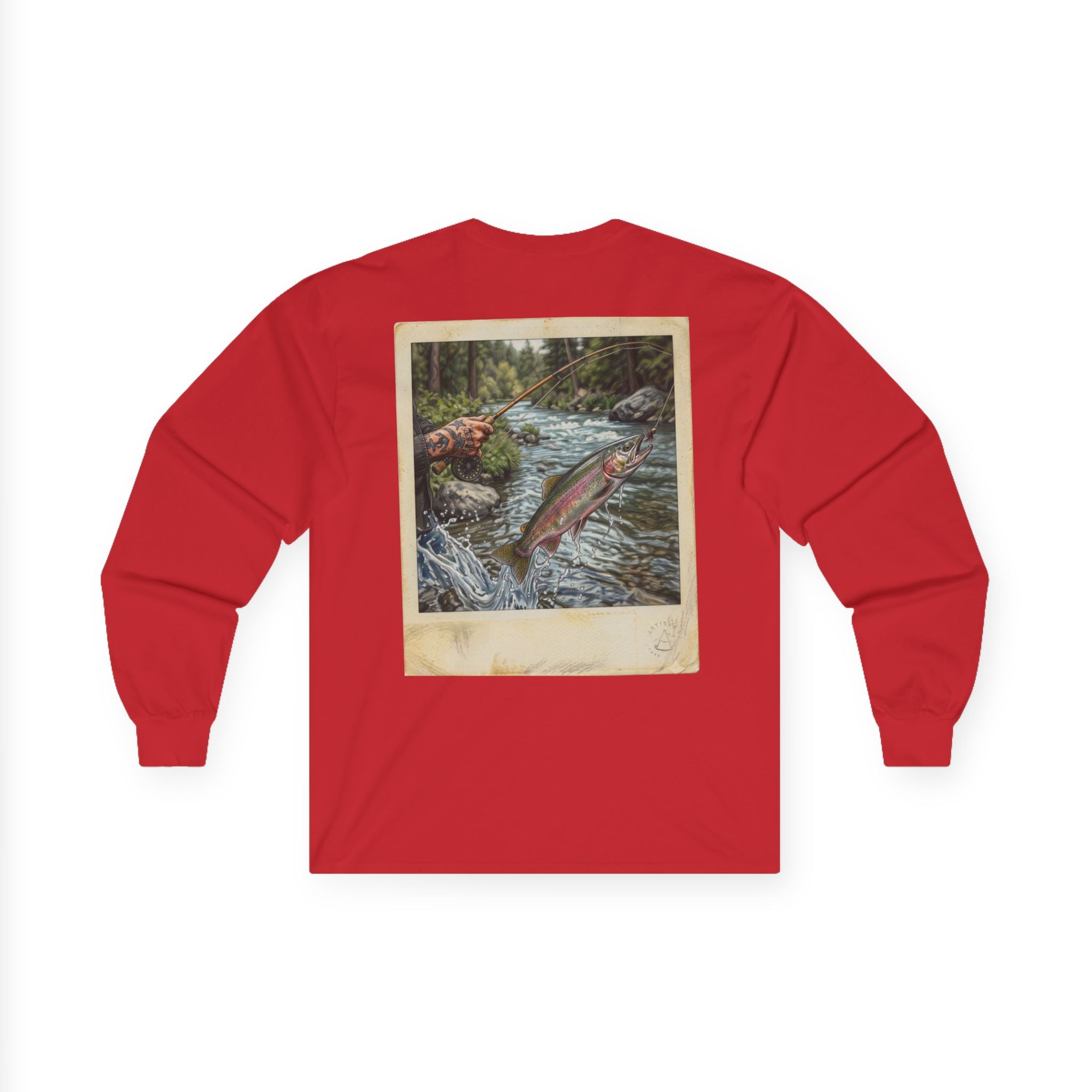 Fishing Polaroid Long Sleeve Tee