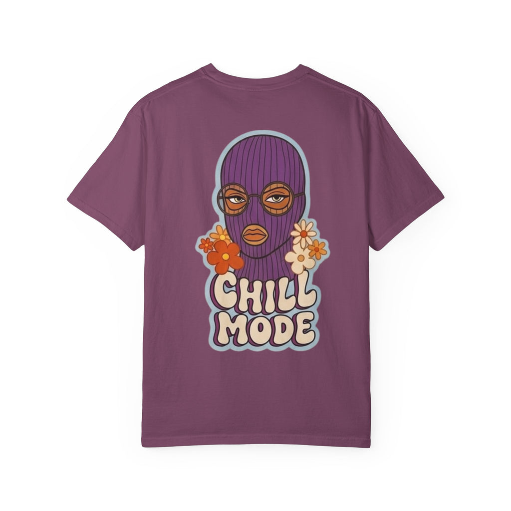 Chill Mode Ski Mask T-Shirt — Retro Floral Graphic Tees