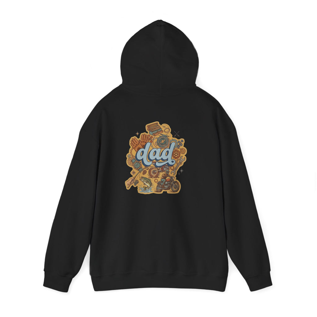Dad Gear Hoodie — Vintage "dad" Graphic Pullover