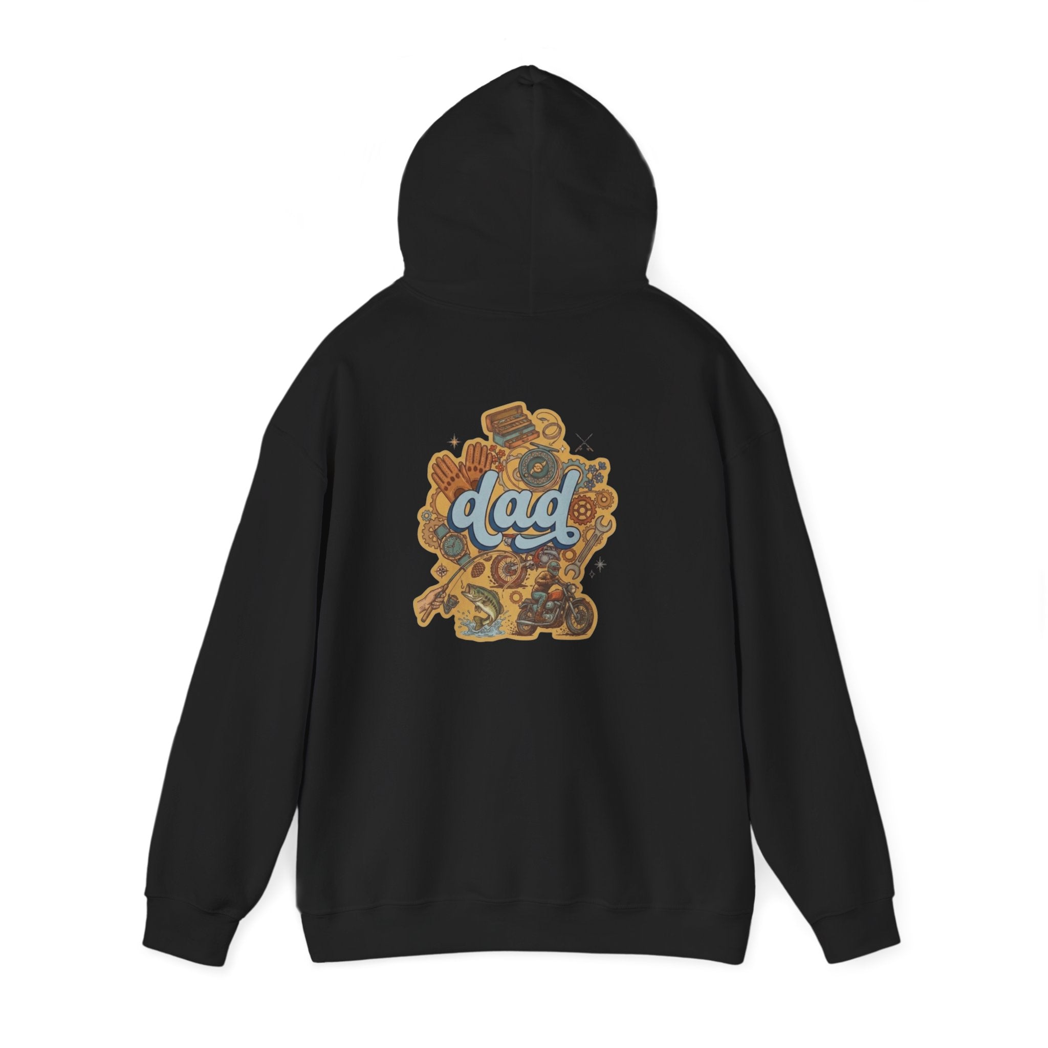 Dad Gear Hoodie — Vintage "dad" Graphic Pullover