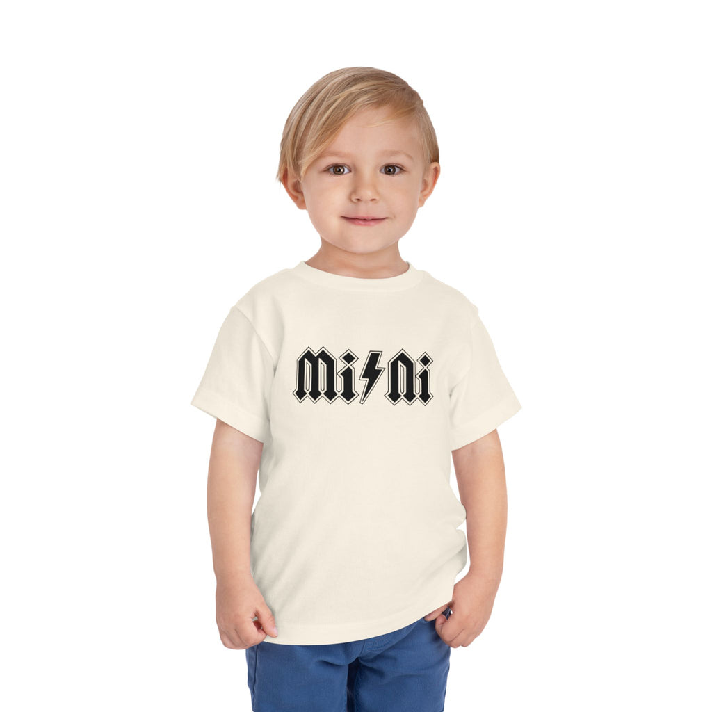 Mini Lightning Toddler Tee — Gothic Rock-Inspired 'Mini' Graphic Shirt