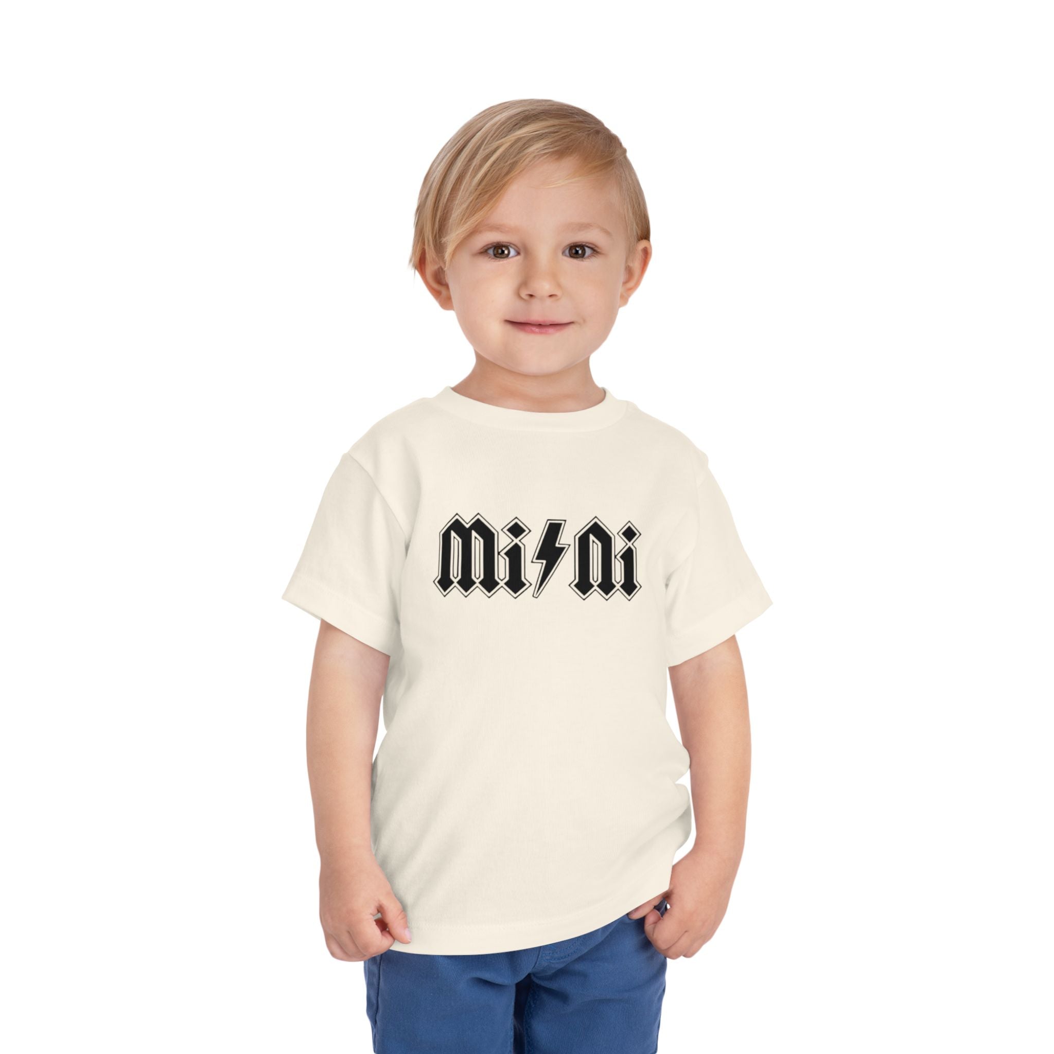 Mini Lightning Toddler Tee — Gothic Rock-Inspired 'Mini' Graphic Shirt