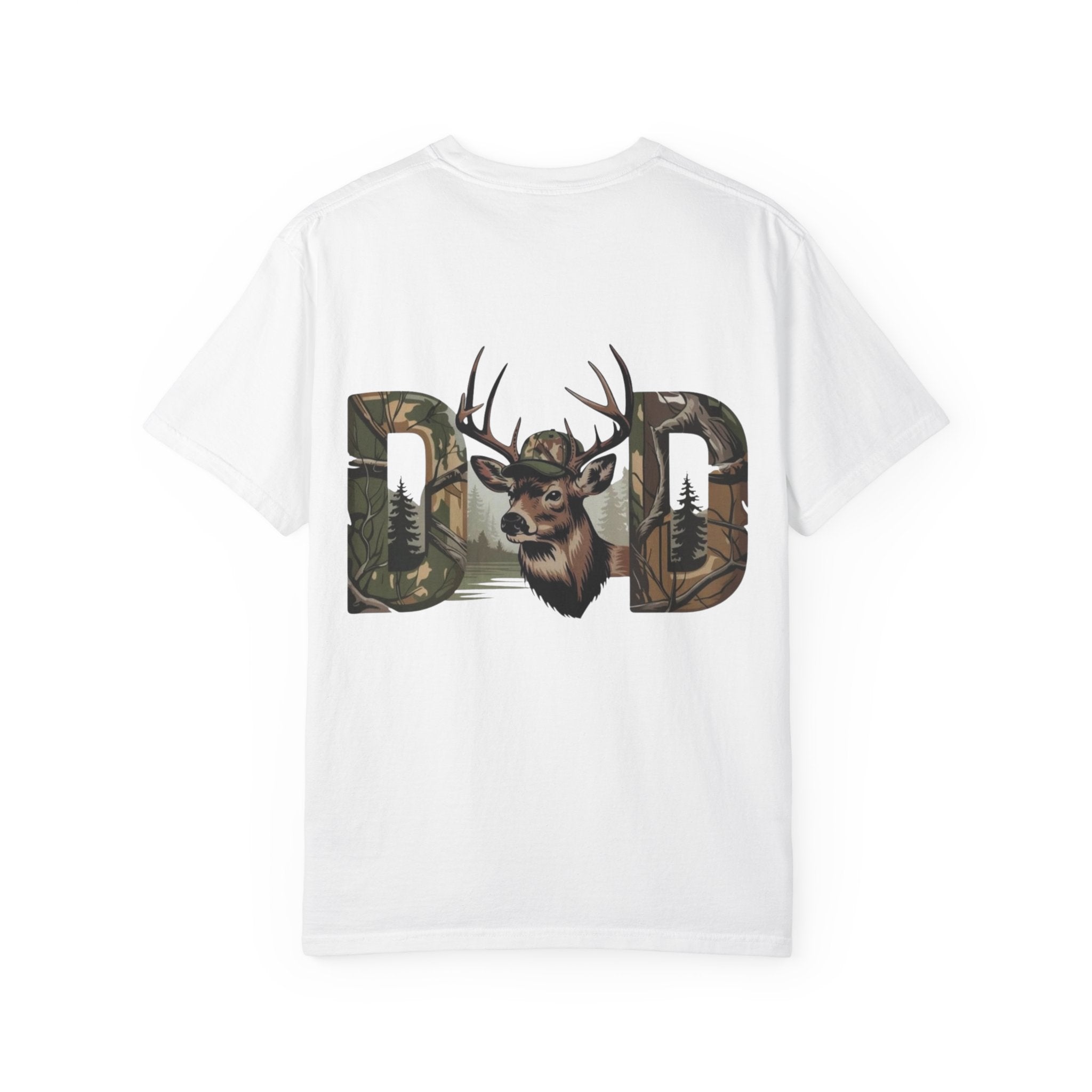Dad Deer Graphic T-Shirt — Hunting Nature Logo Tee