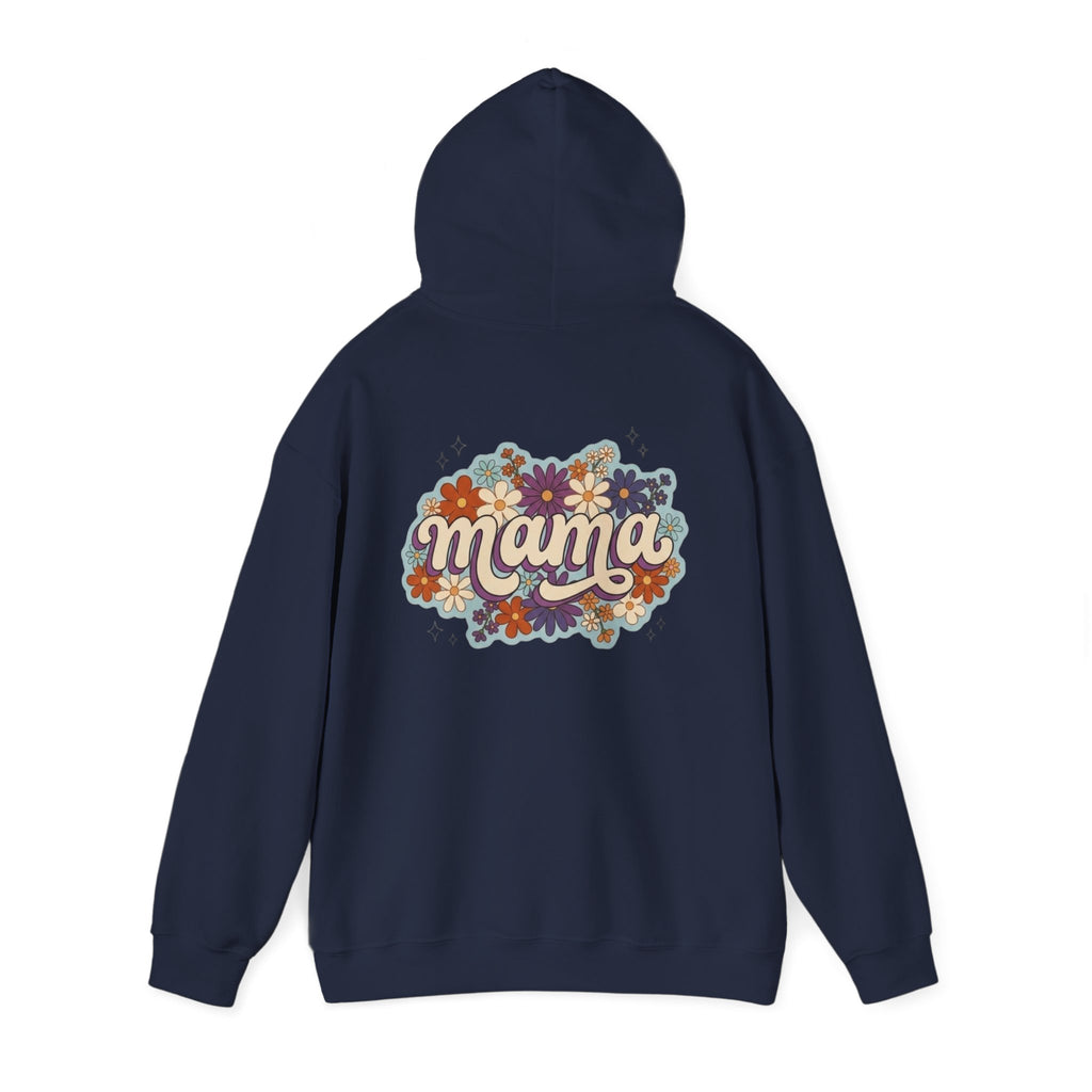 Mama Floral Hoodie — Retro Flower Mom Sweatshirt (Mother's Day Gift)