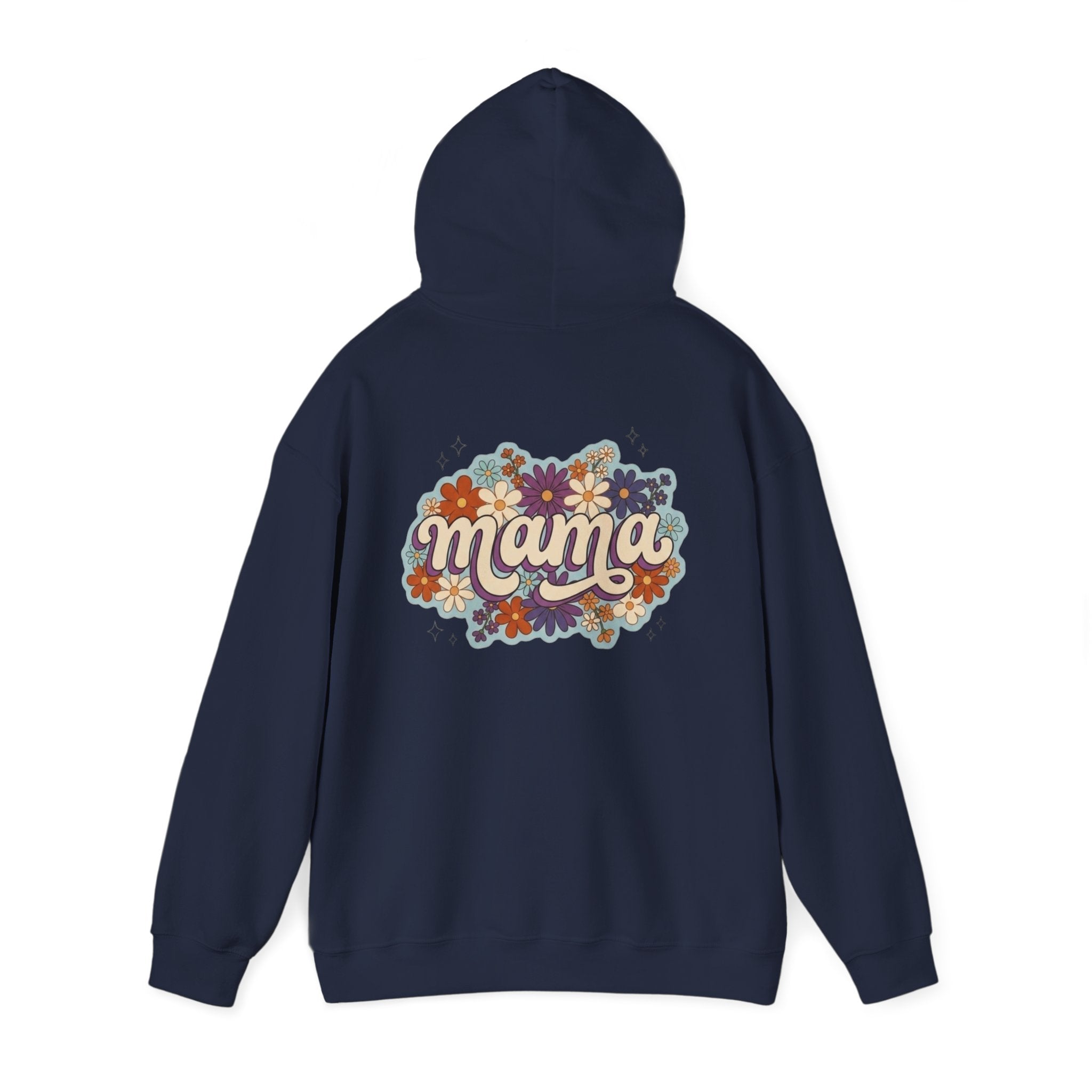 Mama Floral Hoodie — Retro Flower Mom Sweatshirt (Mother's Day Gift)
