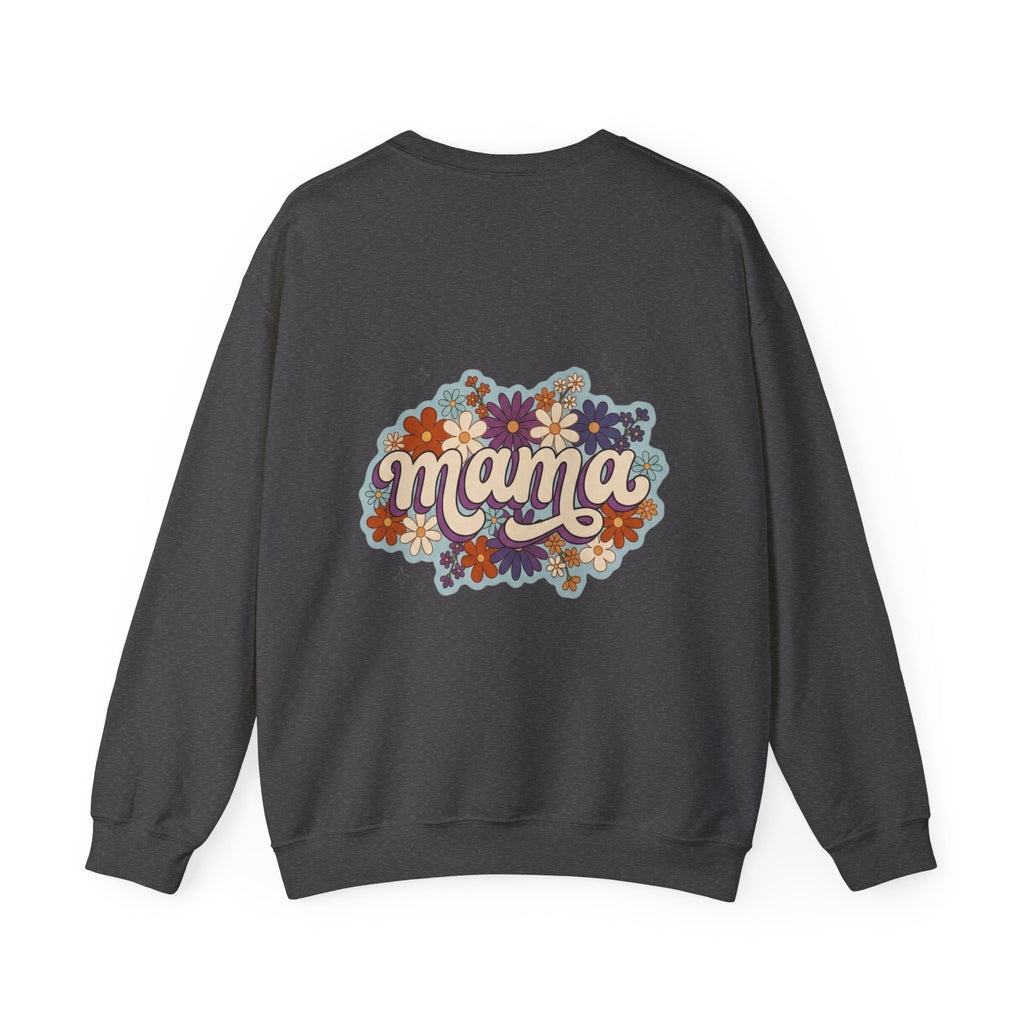 Mama Floral Crewneck Sweatshirt — Retro Floral "Mama" Pullover