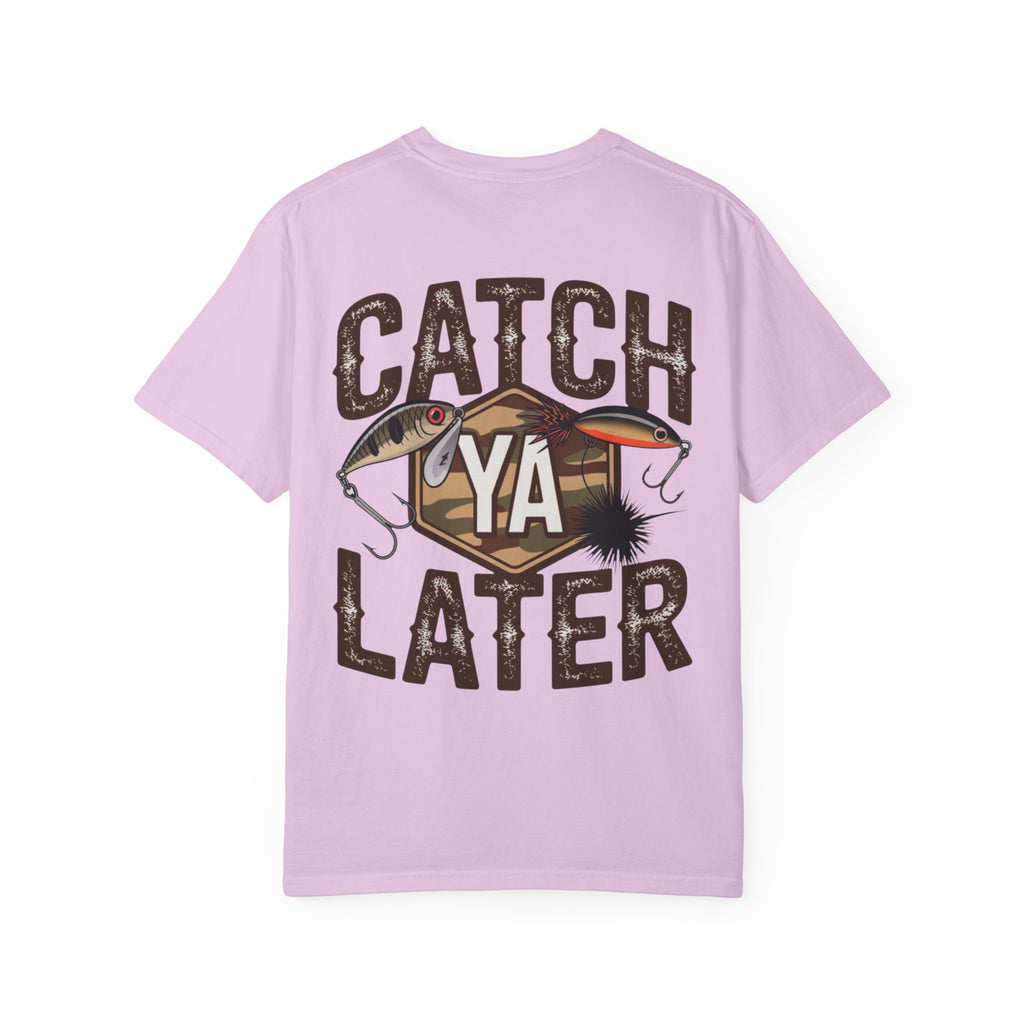 Catch Ya Later Fishing T-Shirt — Retro Lures & Camo Graphic Tee