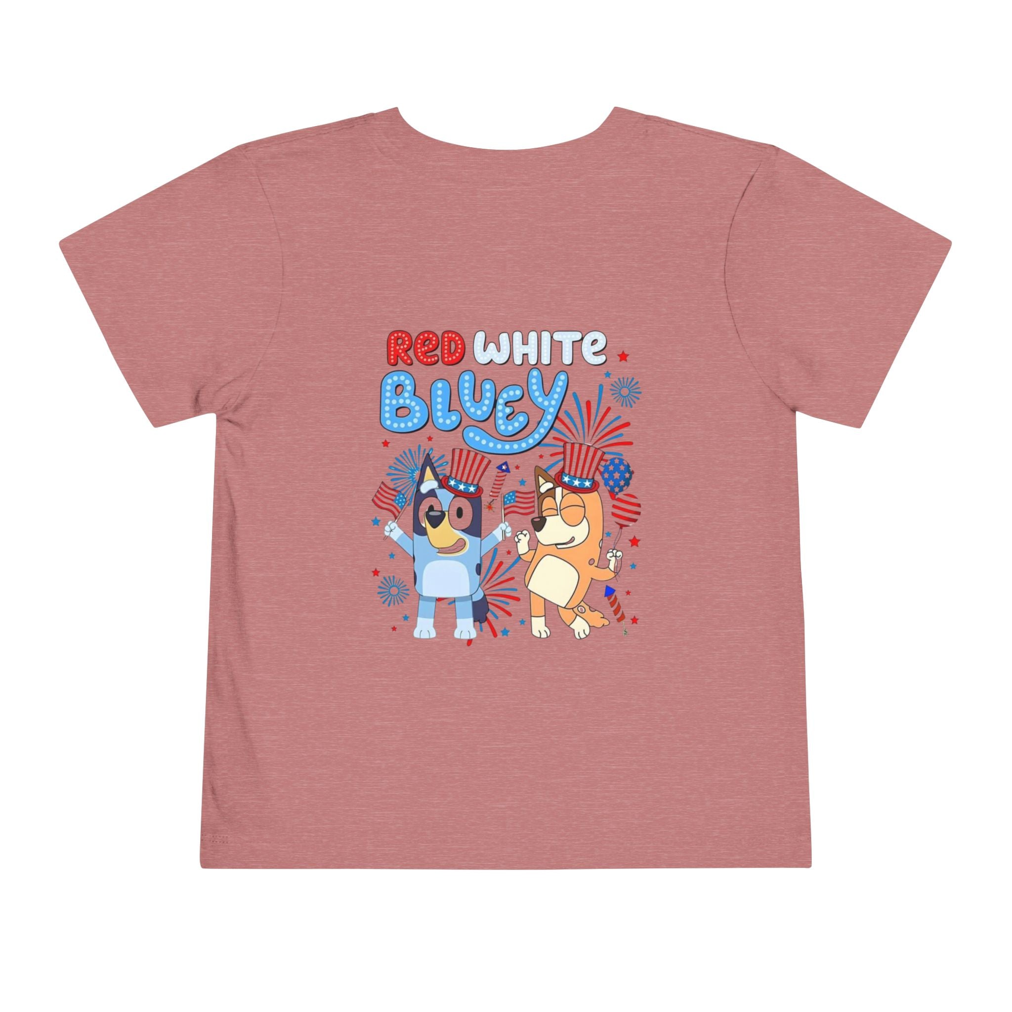 Toddler Tee — "Red White Bluey" 4th of July Kids Shirt