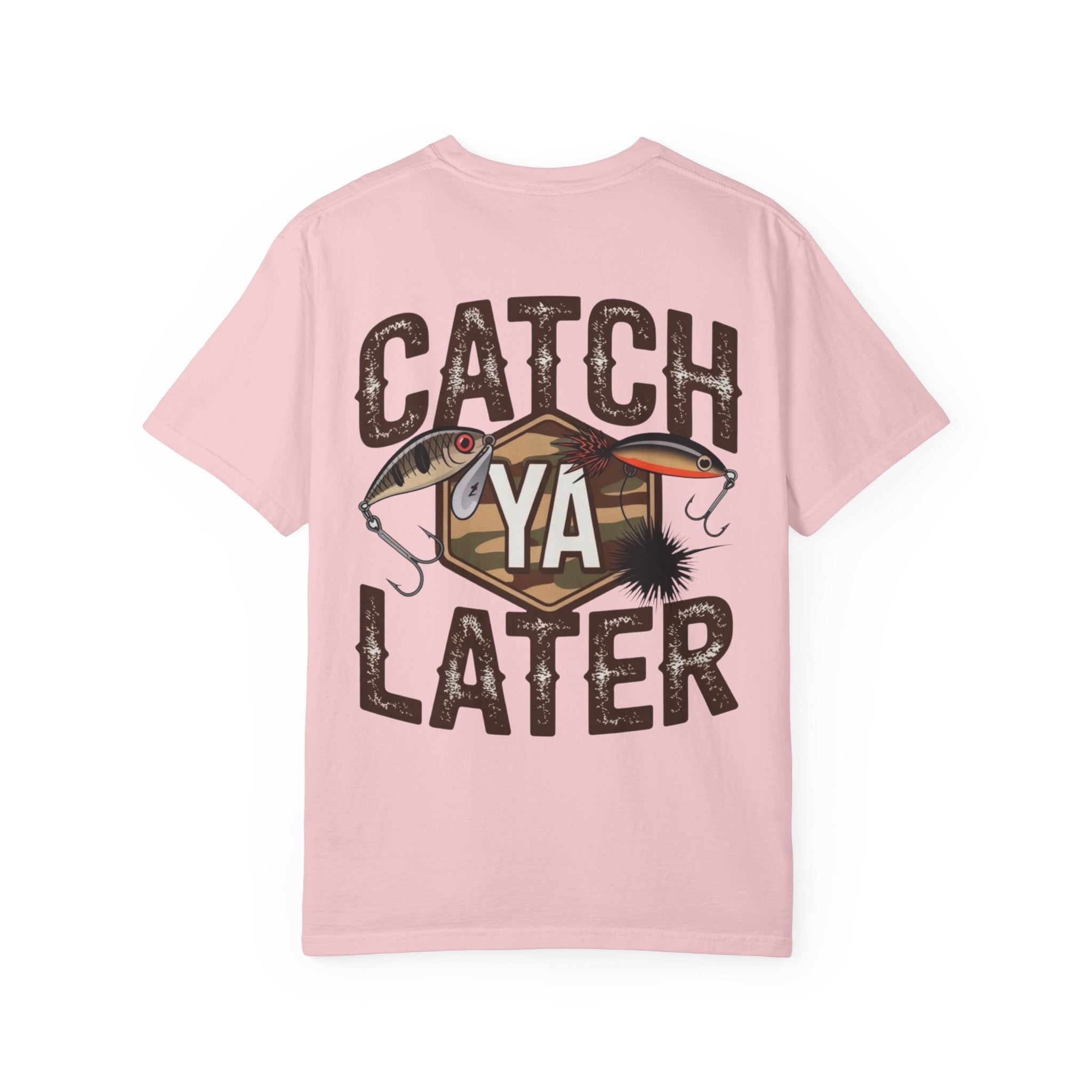 Catch Ya Later Fishing T-Shirt — Retro Lures & Camo Graphic Tee