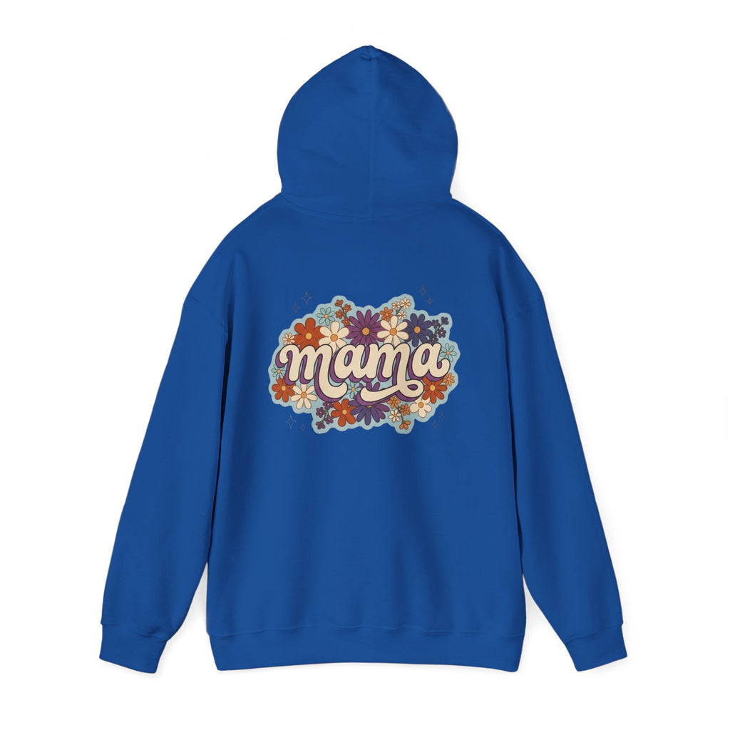 Mama Floral Hoodie — Retro Flower Mom Sweatshirt (Mother's Day Gift)