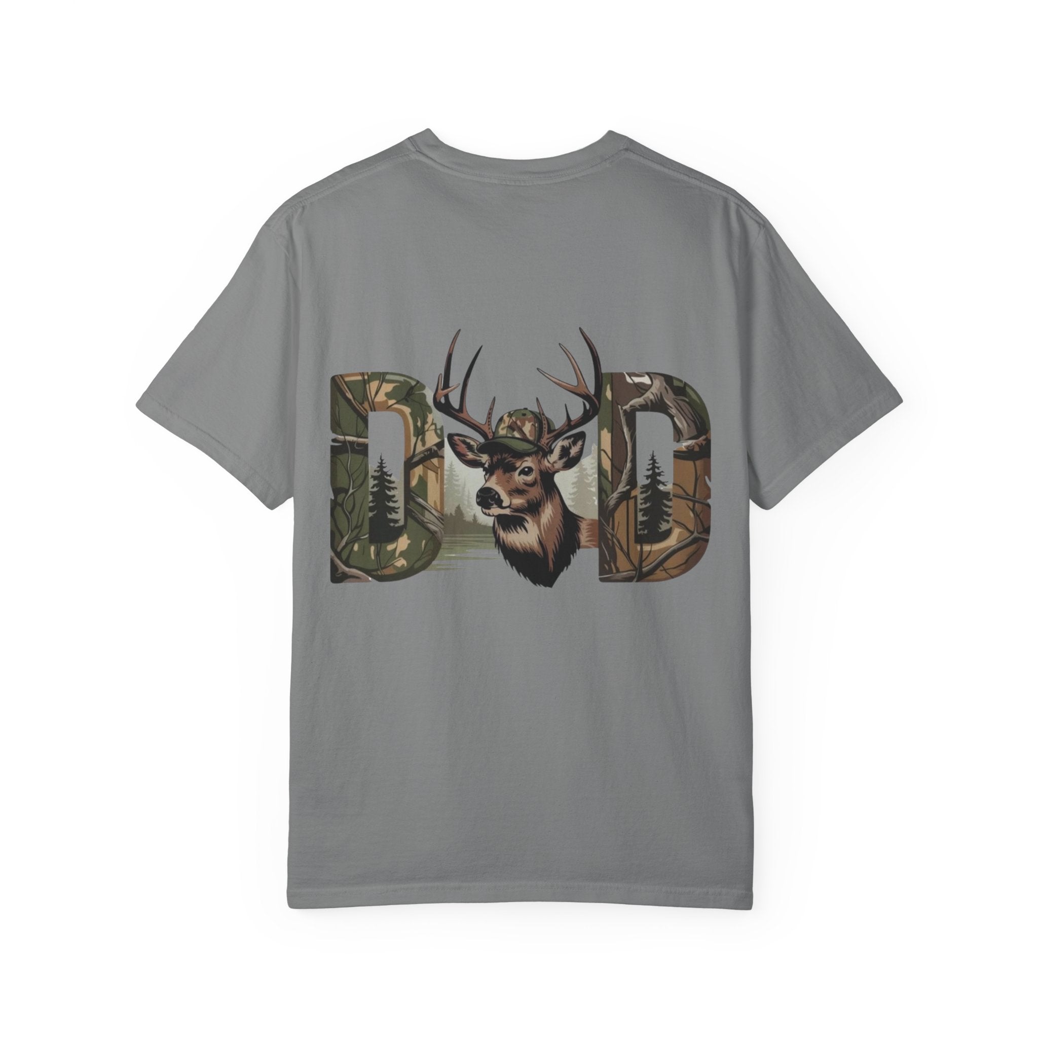 Dad Deer Graphic T-Shirt — Hunting Nature Logo Tee