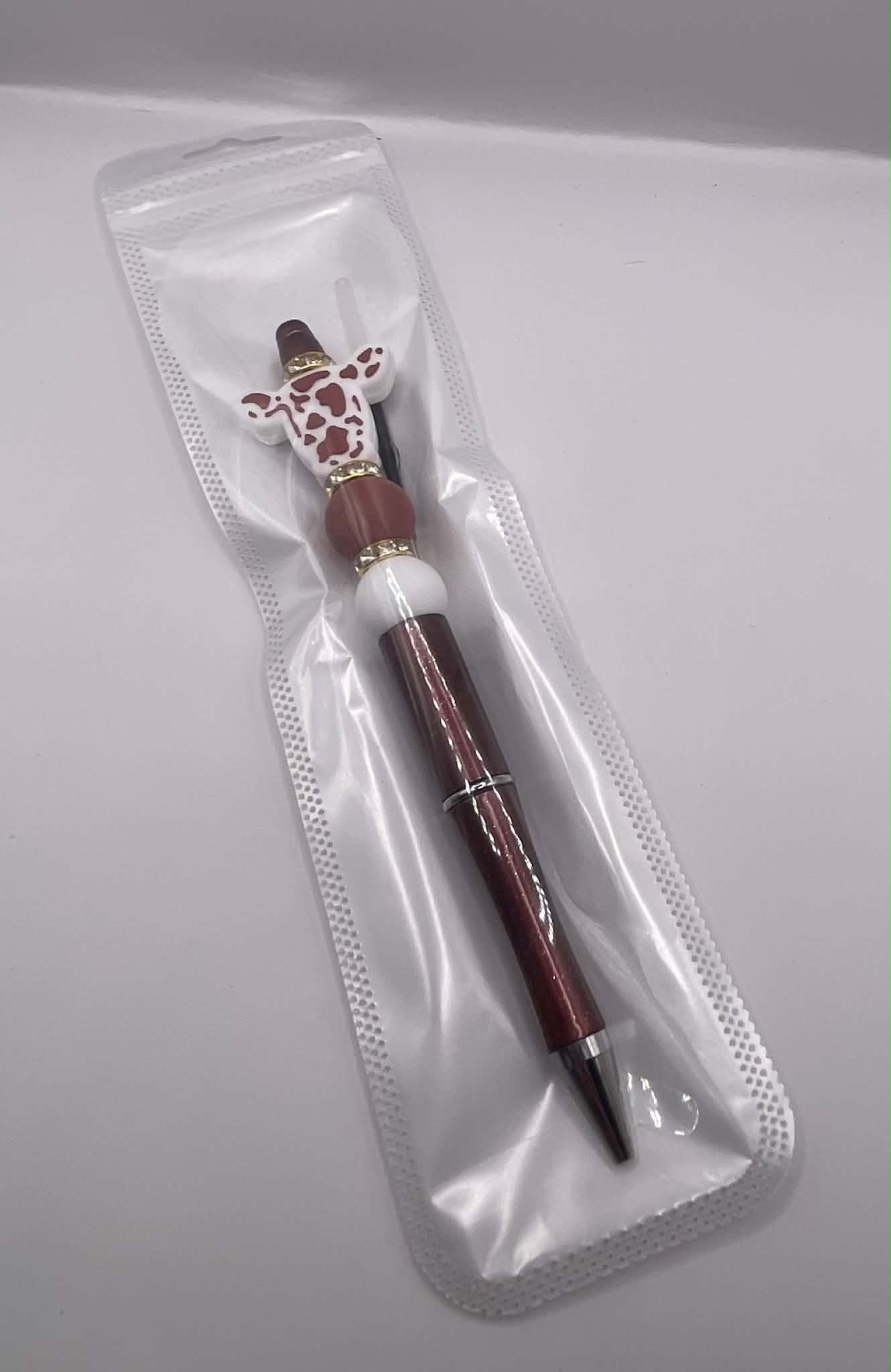 Cow Bead Pen