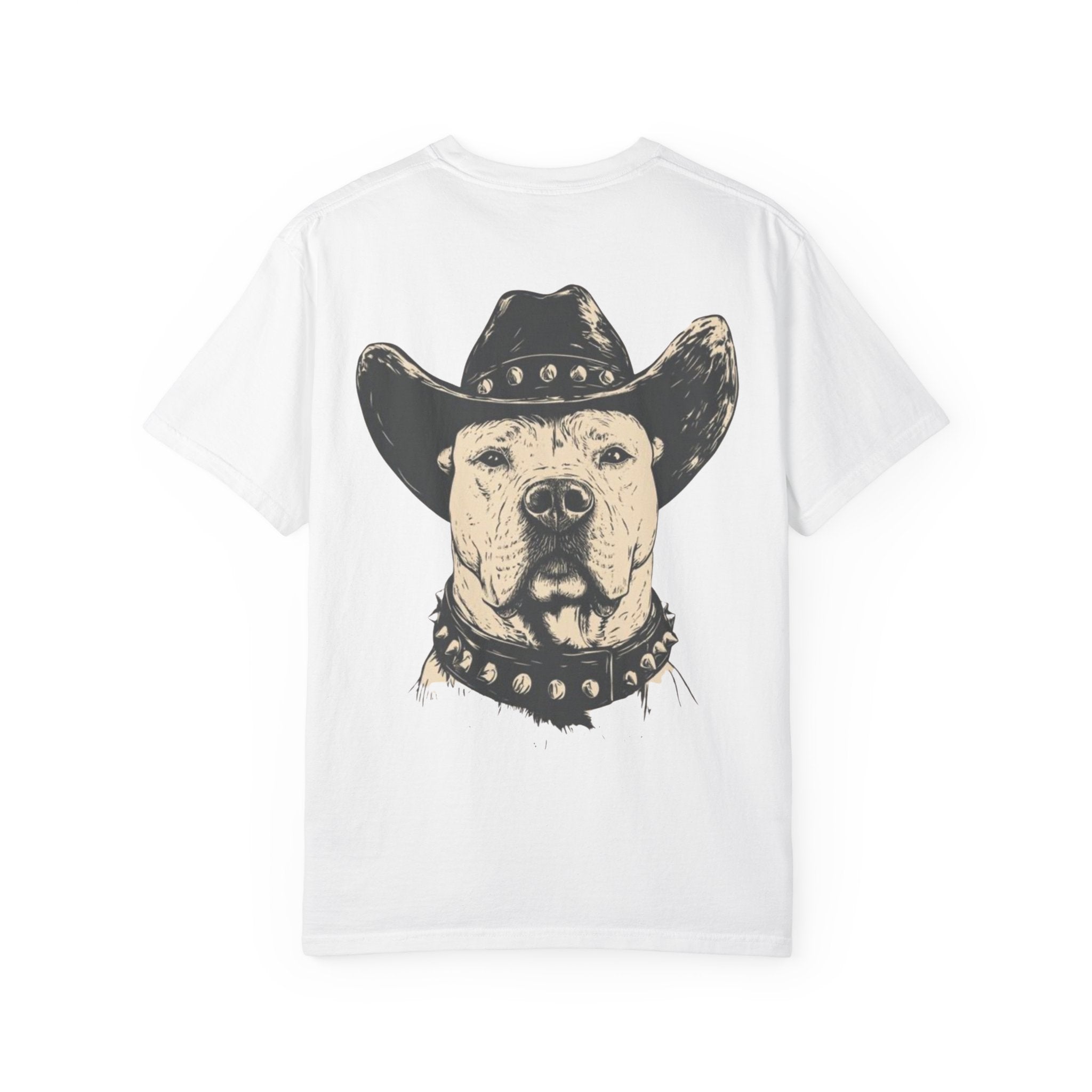 Cowboy Pitbull T-Shirt — Vintage Dog with Cowboy Hat Graphic