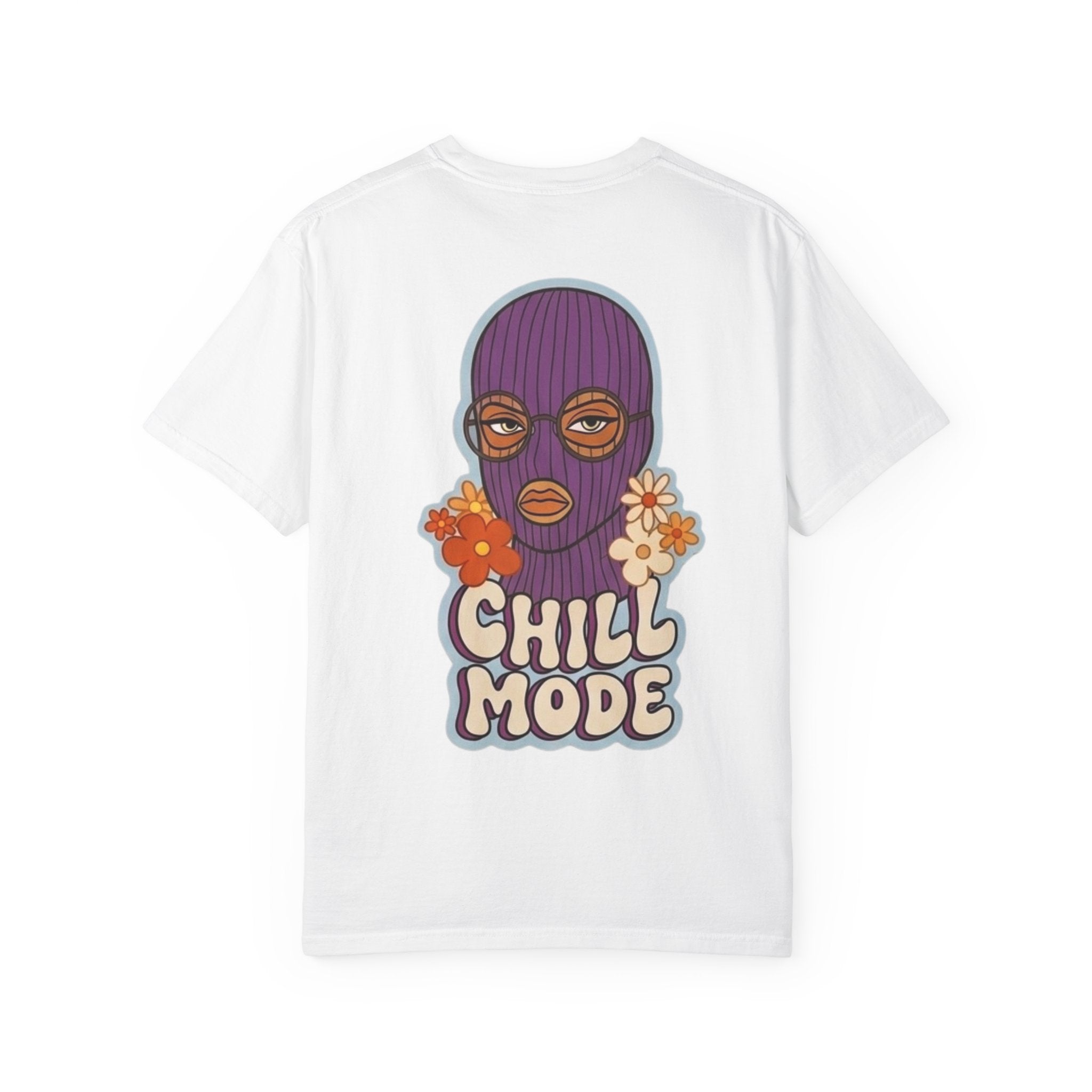Chill Mode Ski Mask T-Shirt — Retro Floral Graphic Tees