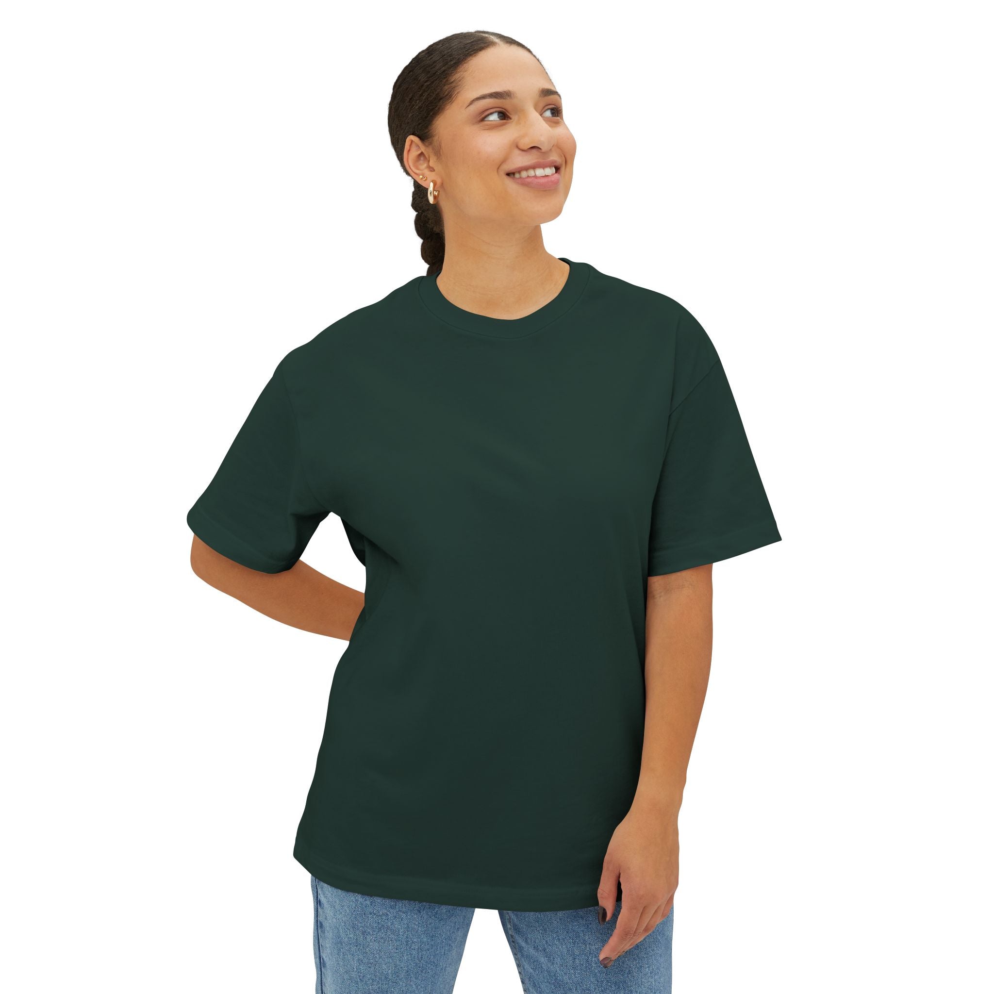 Fishing Polaroid Oversized Tee — Vintage Trout Back Print