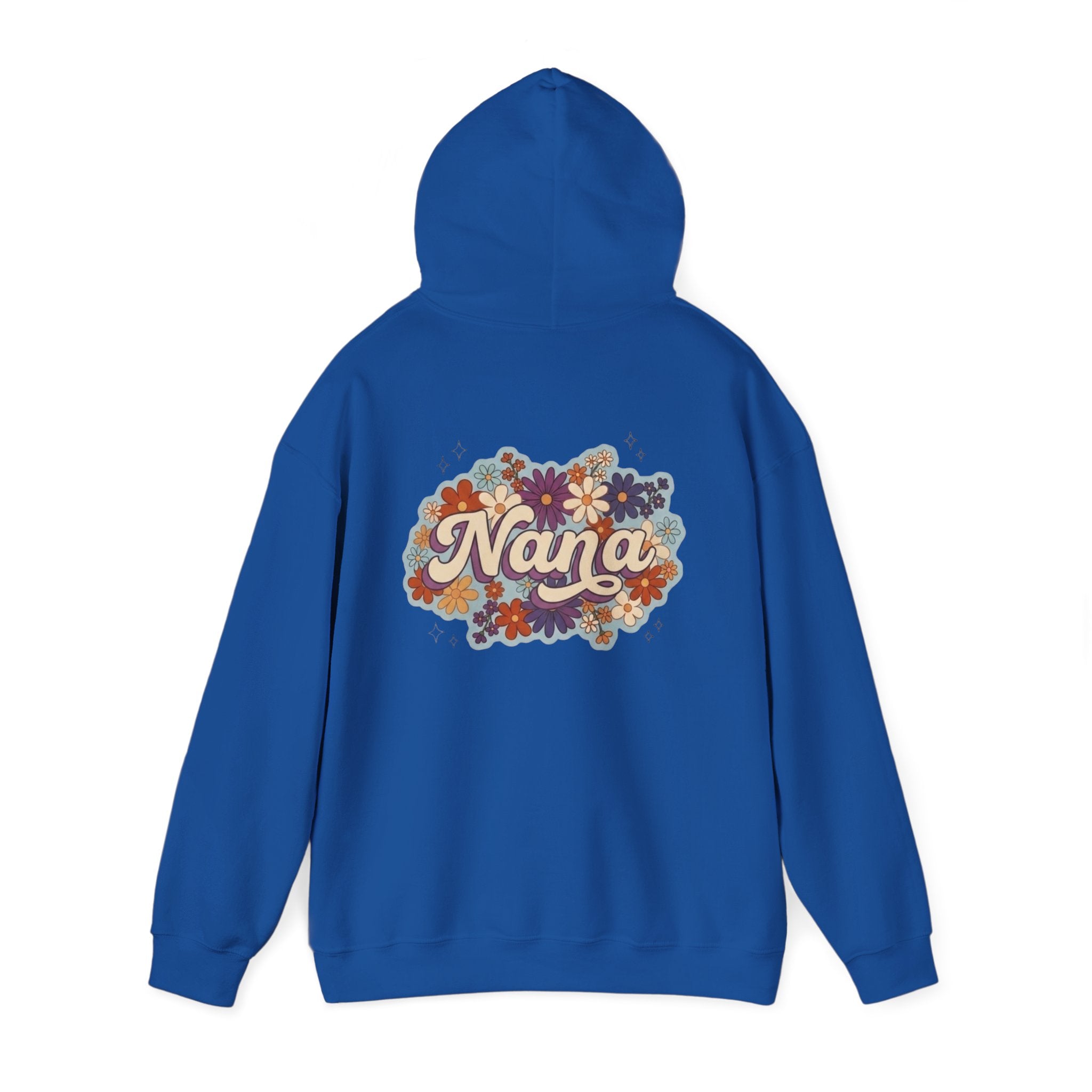 Nana Floral Hoodie — Retro Vintage Flower Grandma Sweatshirt