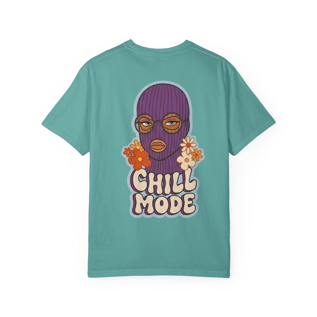 Chill Mode Ski Mask T-Shirt — Retro Floral Graphic Tees