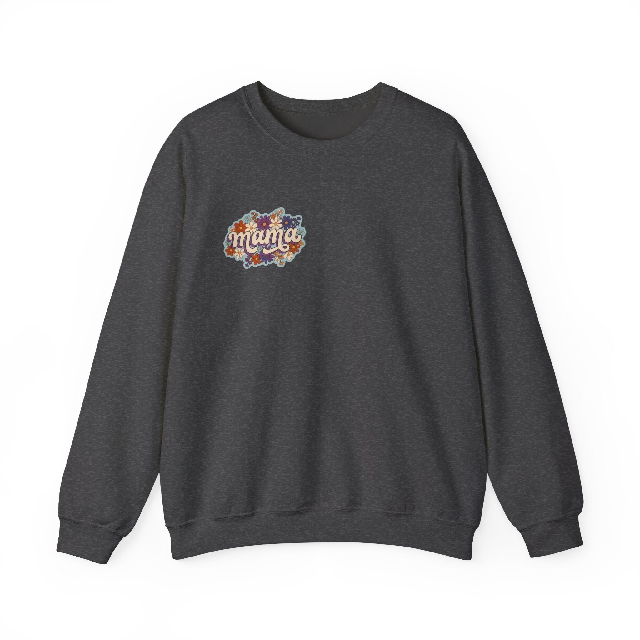 Mama Floral Crewneck Sweatshirt — Retro Floral "Mama" Pullover