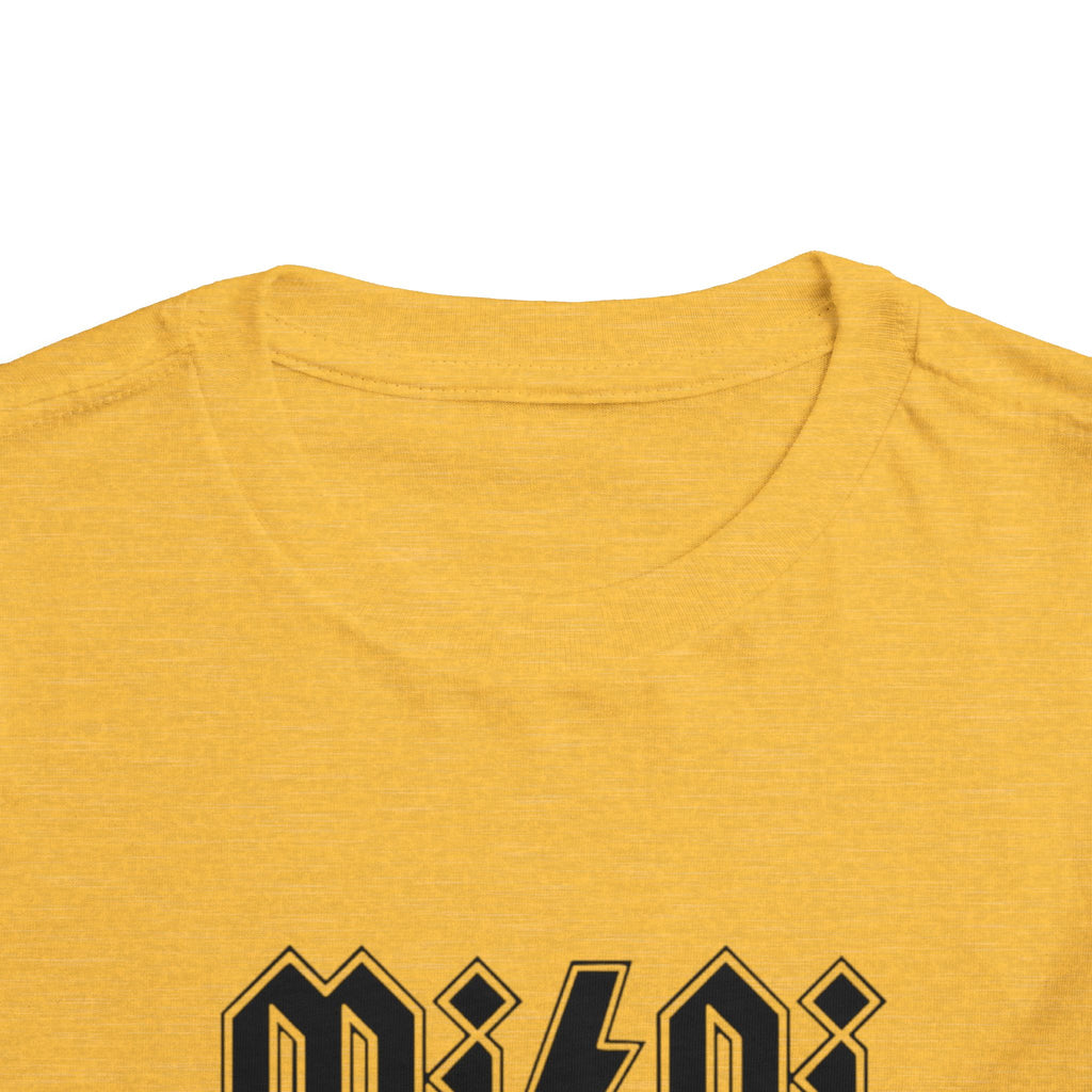 Mini Lightning Toddler Tee — Gothic Rock-Inspired 'Mini' Graphic Shirt