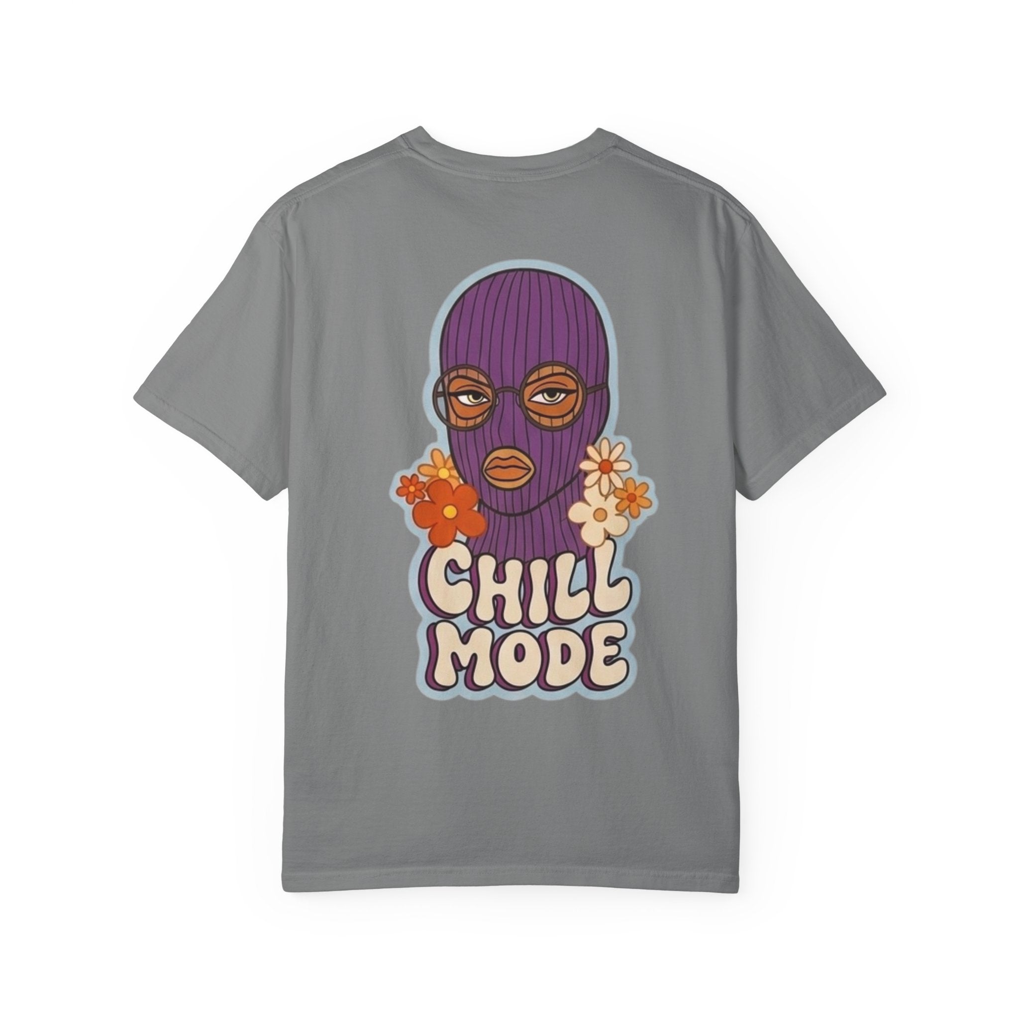 Chill Mode Ski Mask T-Shirt — Retro Floral Graphic Tees