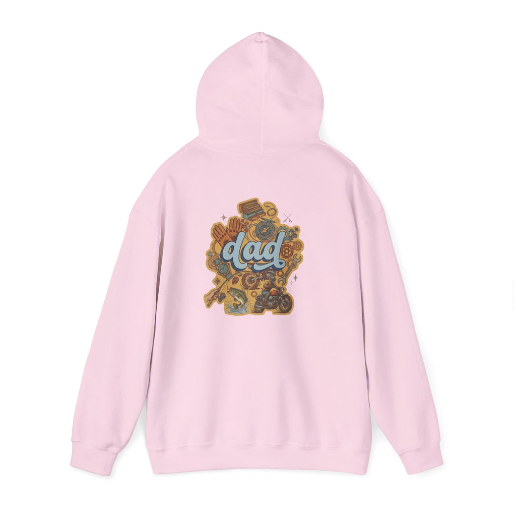 Dad Gear Hoodie — Vintage "dad" Graphic Pullover