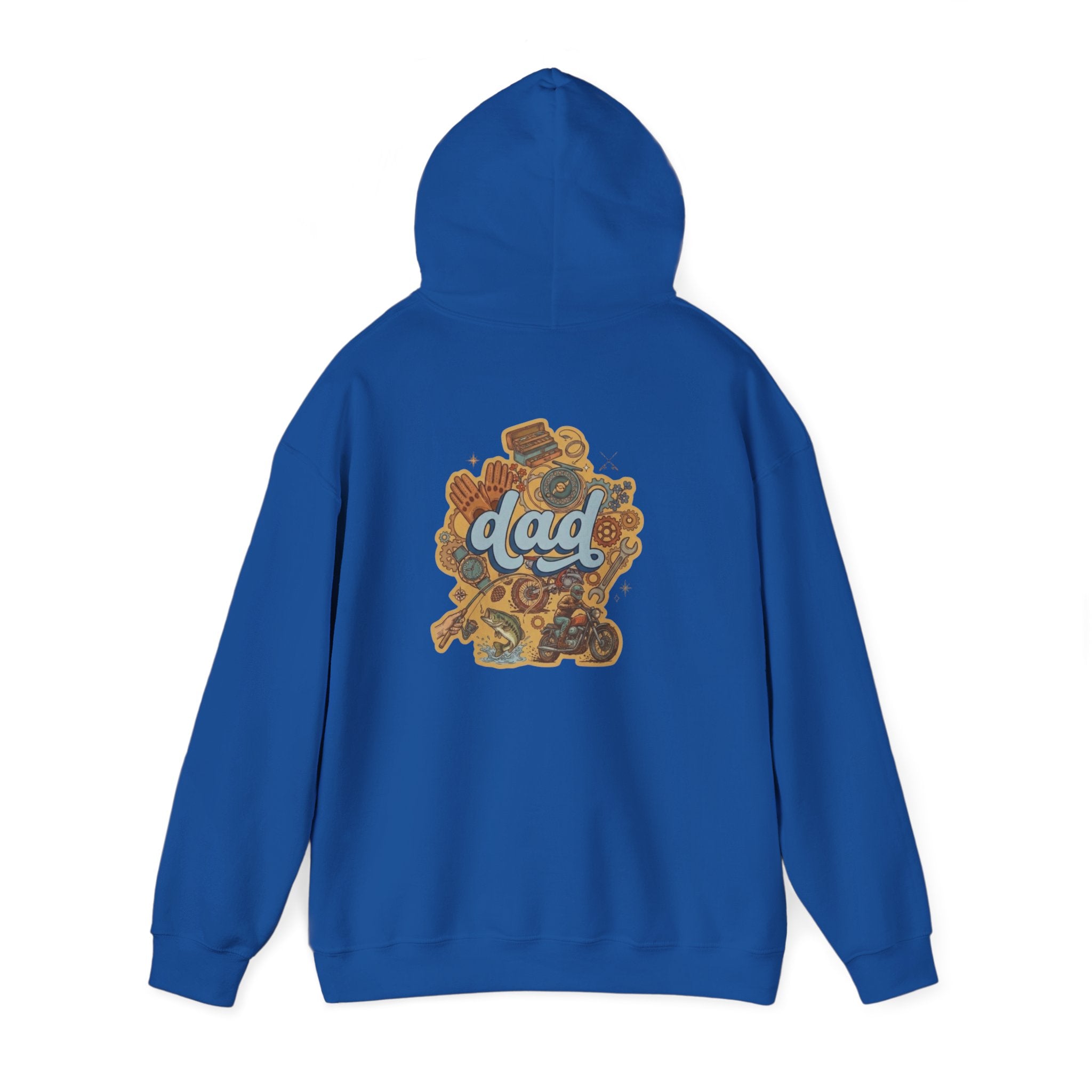 Dad Gear Hoodie — Vintage "dad" Graphic Pullover