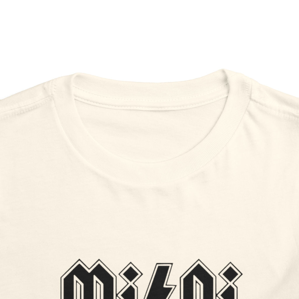 Mini Lightning Toddler Tee — Gothic Rock-Inspired 'Mini' Graphic Shirt