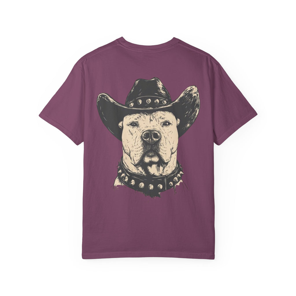 Cowboy Pitbull T-Shirt — Vintage Dog with Cowboy Hat Graphic