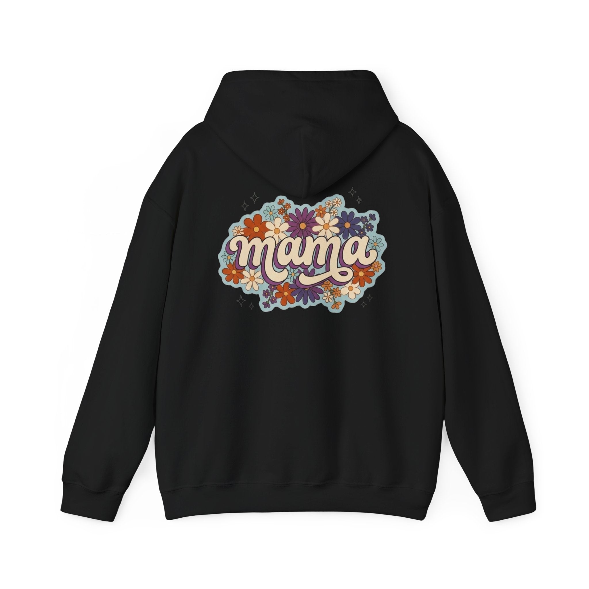 Mama Floral Hoodie — Retro Flower Mom Sweatshirt (Mother's Day Gift)