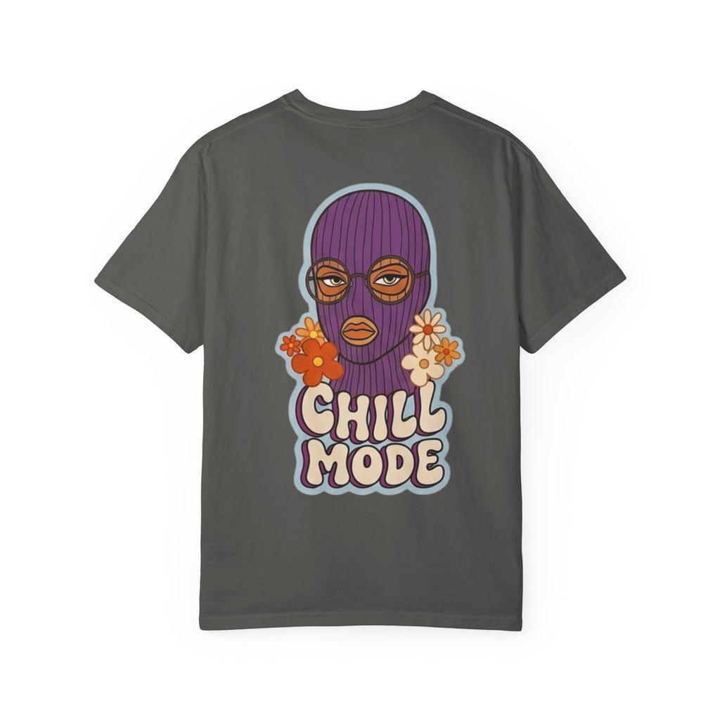 Chill Mode Ski Mask T-Shirt — Retro Floral Graphic Tees