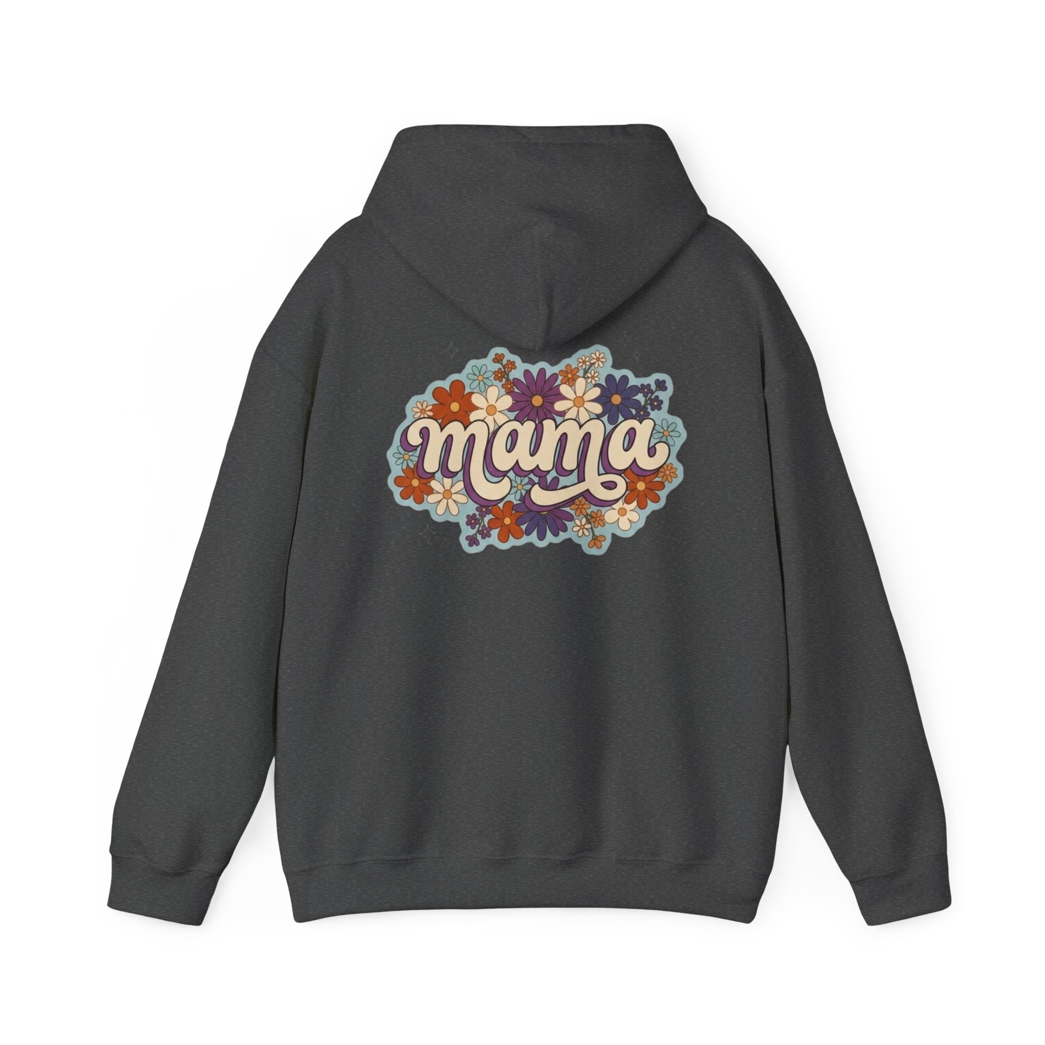 Mama Floral Hoodie — Retro Flower Mom Sweatshirt (Mother's Day Gift)