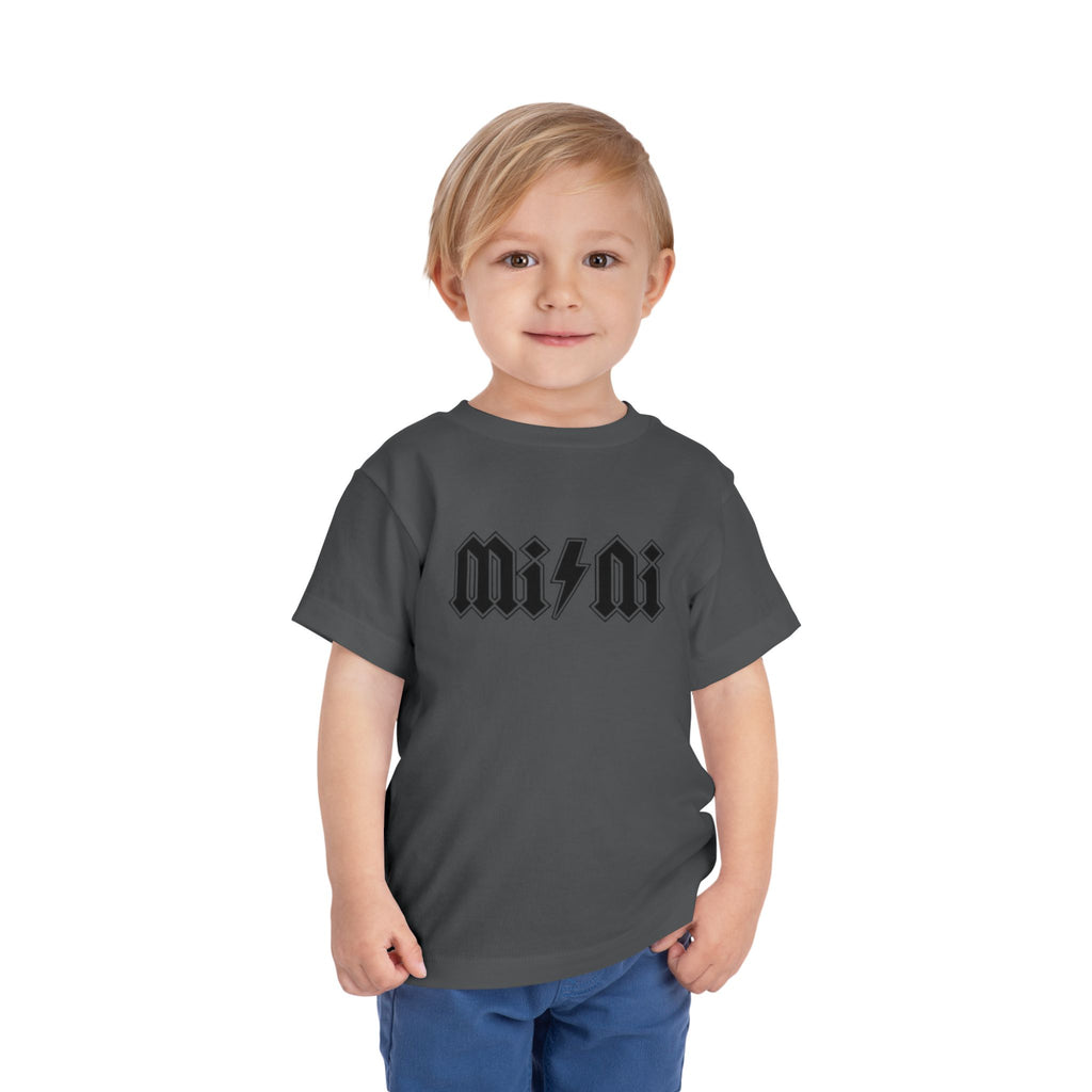 Mini Lightning Toddler Tee — Gothic Rock-Inspired 'Mini' Graphic Shirt