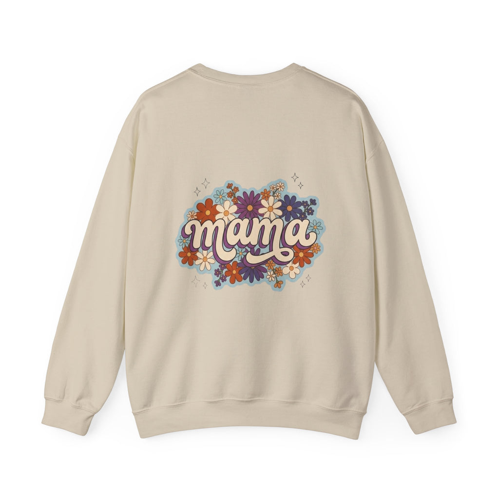 Mama Floral Crewneck Sweatshirt — Retro Floral "Mama" Pullover