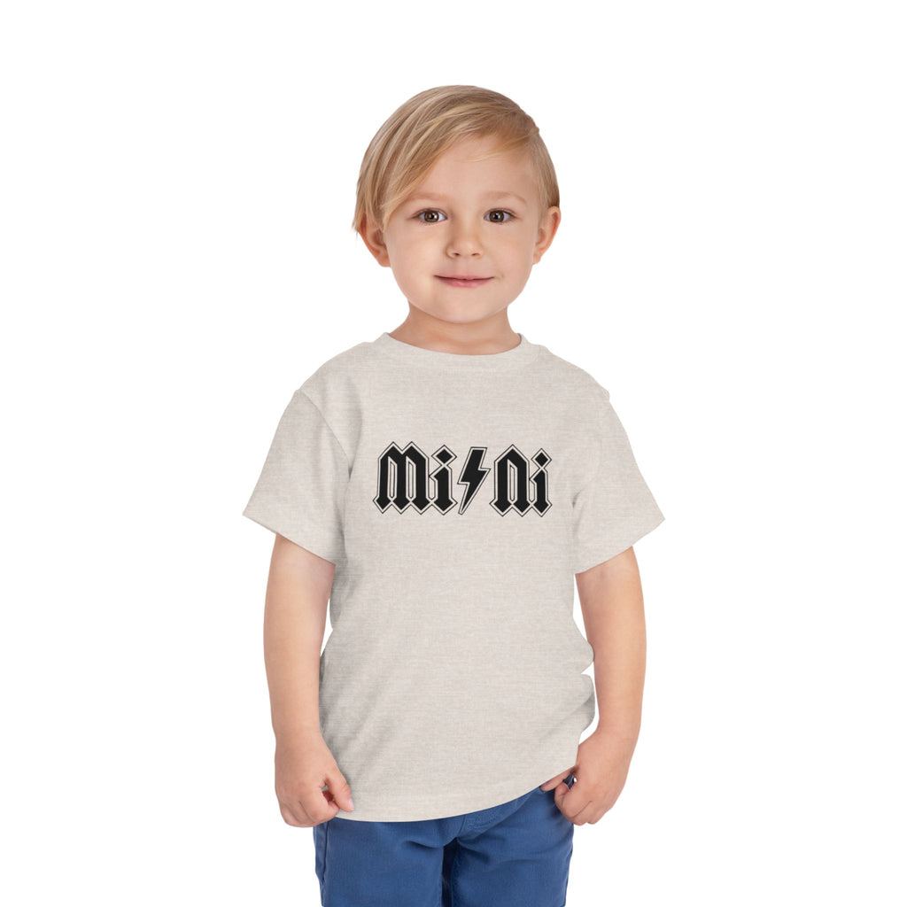 Mini Lightning Toddler Tee — Gothic Rock-Inspired 'Mini' Graphic Shirt