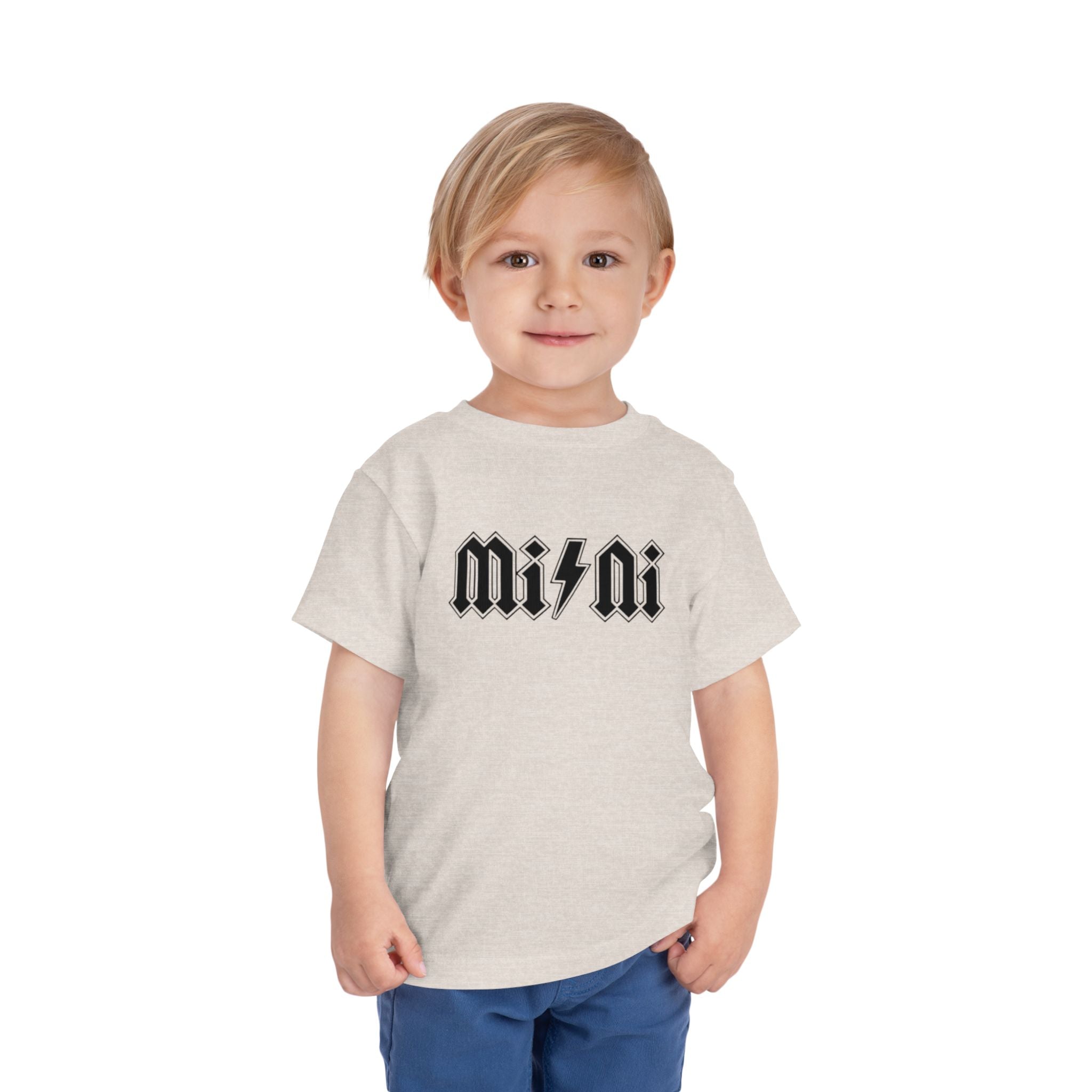 Mini Lightning Toddler Tee — Gothic Rock-Inspired 'Mini' Graphic Shirt