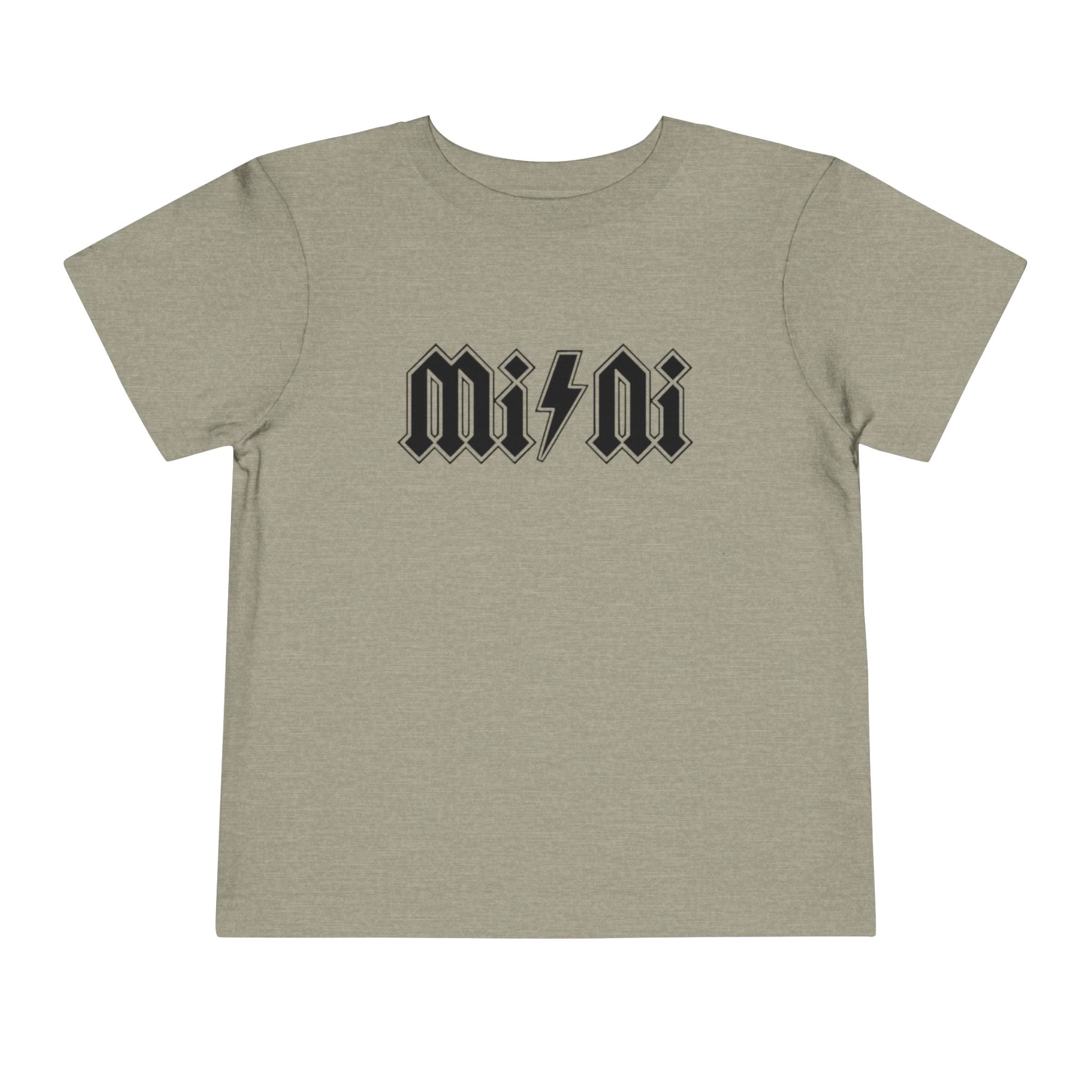 Mini Lightning Toddler Tee — Gothic Rock-Inspired 'Mini' Graphic Shirt