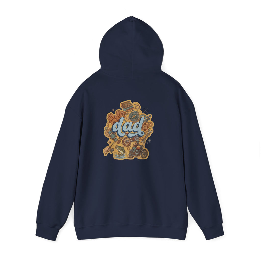 Dad Gear Hoodie — Vintage "dad" Graphic Pullover