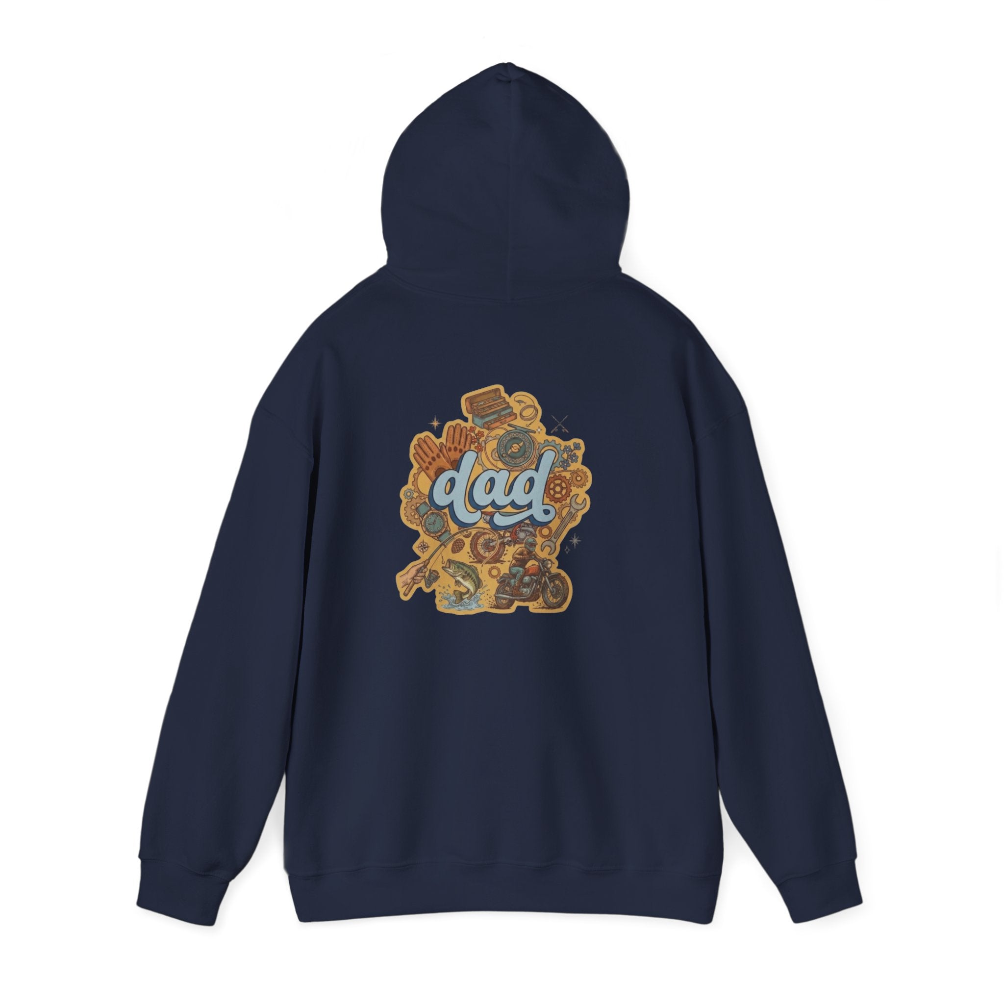 Dad Gear Hoodie — Vintage "dad" Graphic Pullover