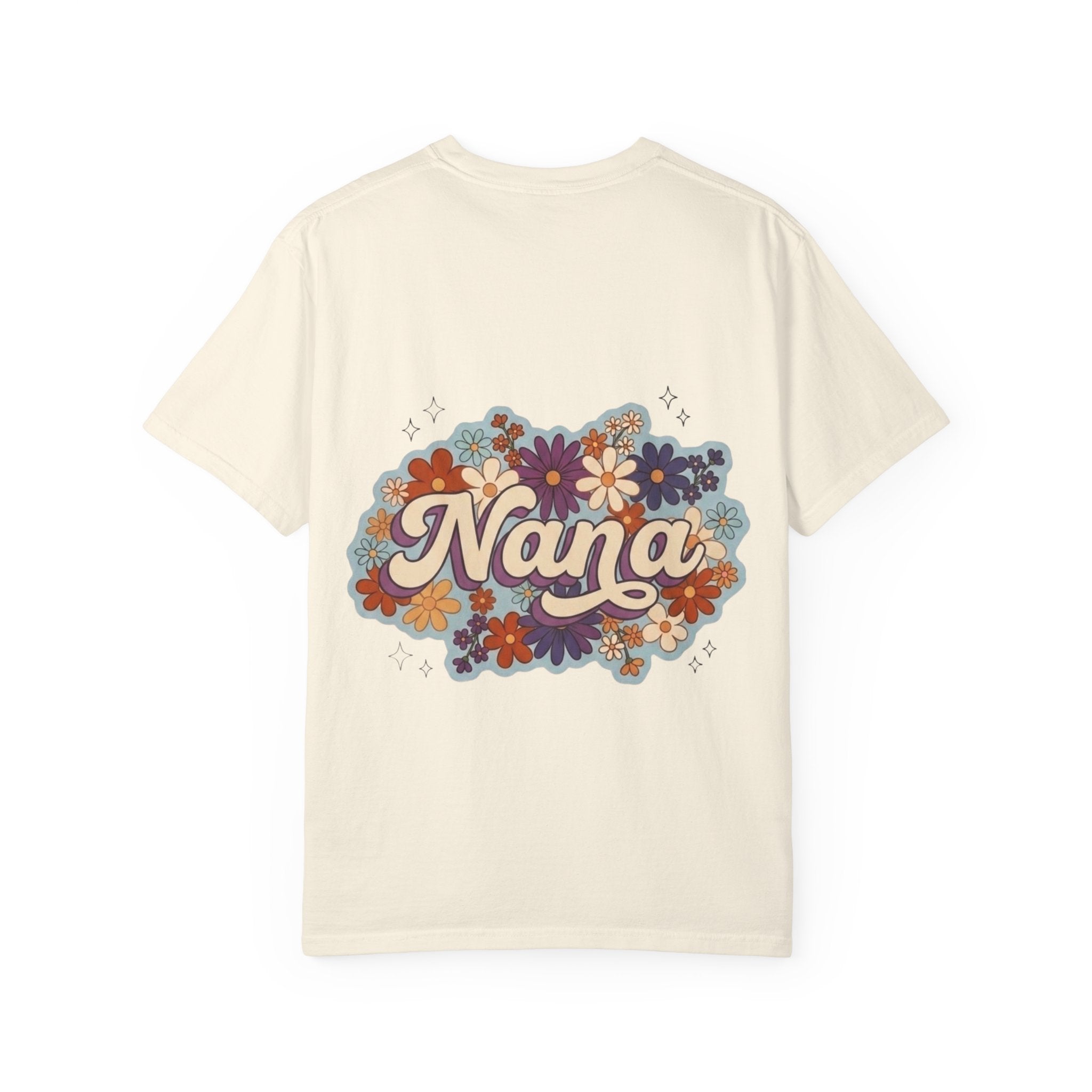 Nana Floral Retro T-Shirt — Vintage Flower Grandma Gift