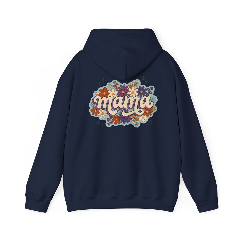 Mama Floral Hoodie — Retro Flower Mom Sweatshirt (Mother's Day Gift)