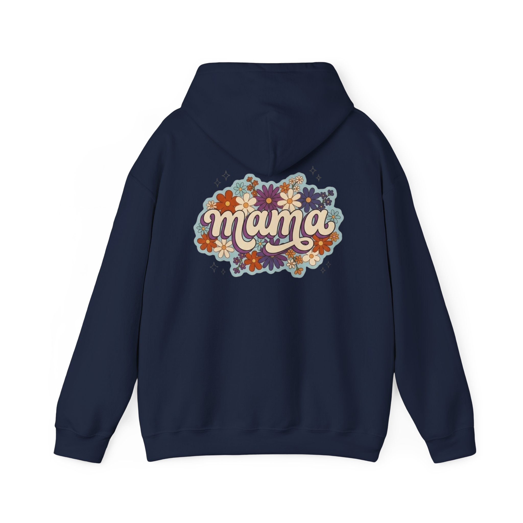 Mama Floral Hoodie — Retro Flower Mom Sweatshirt (Mother's Day Gift)