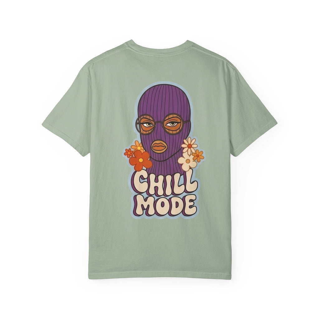 Chill Mode Ski Mask T-Shirt — Retro Floral Graphic Tees