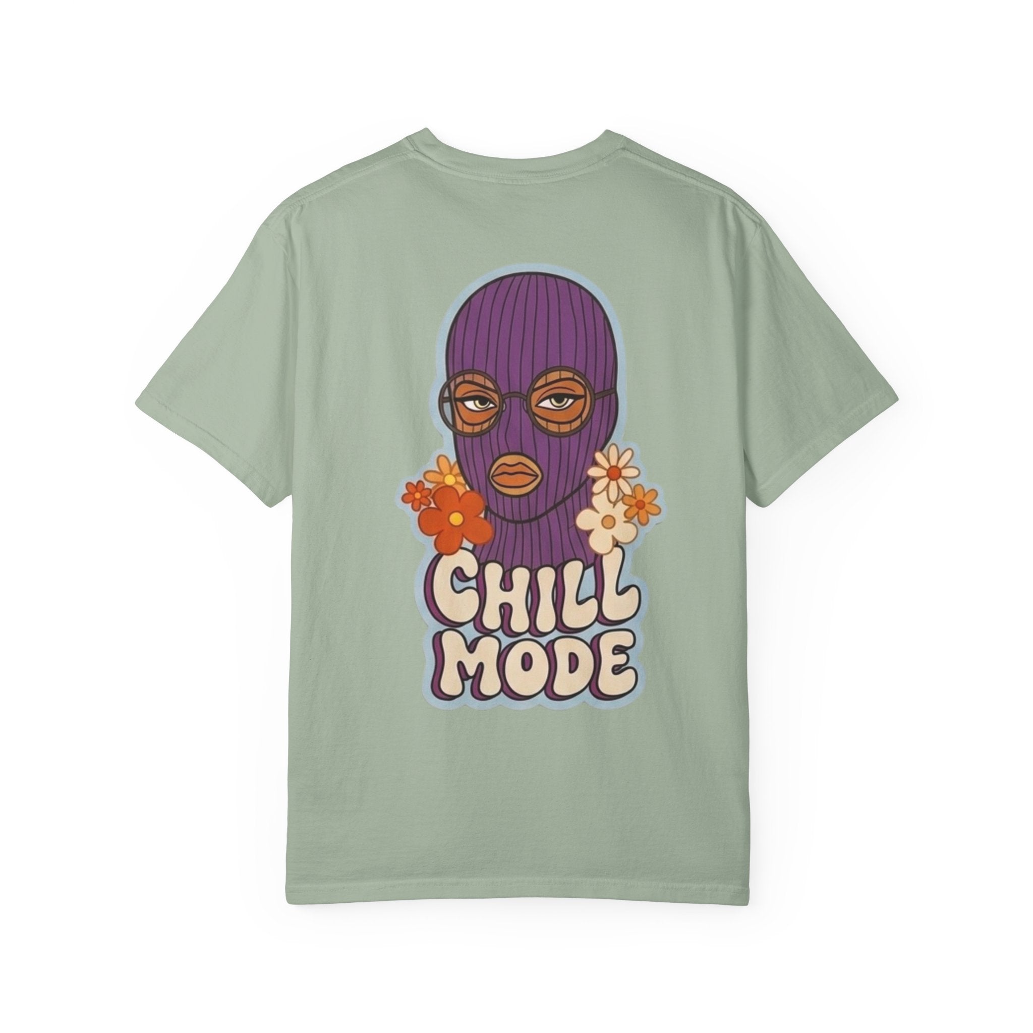 Chill Mode Ski Mask T-Shirt — Retro Floral Graphic Tees