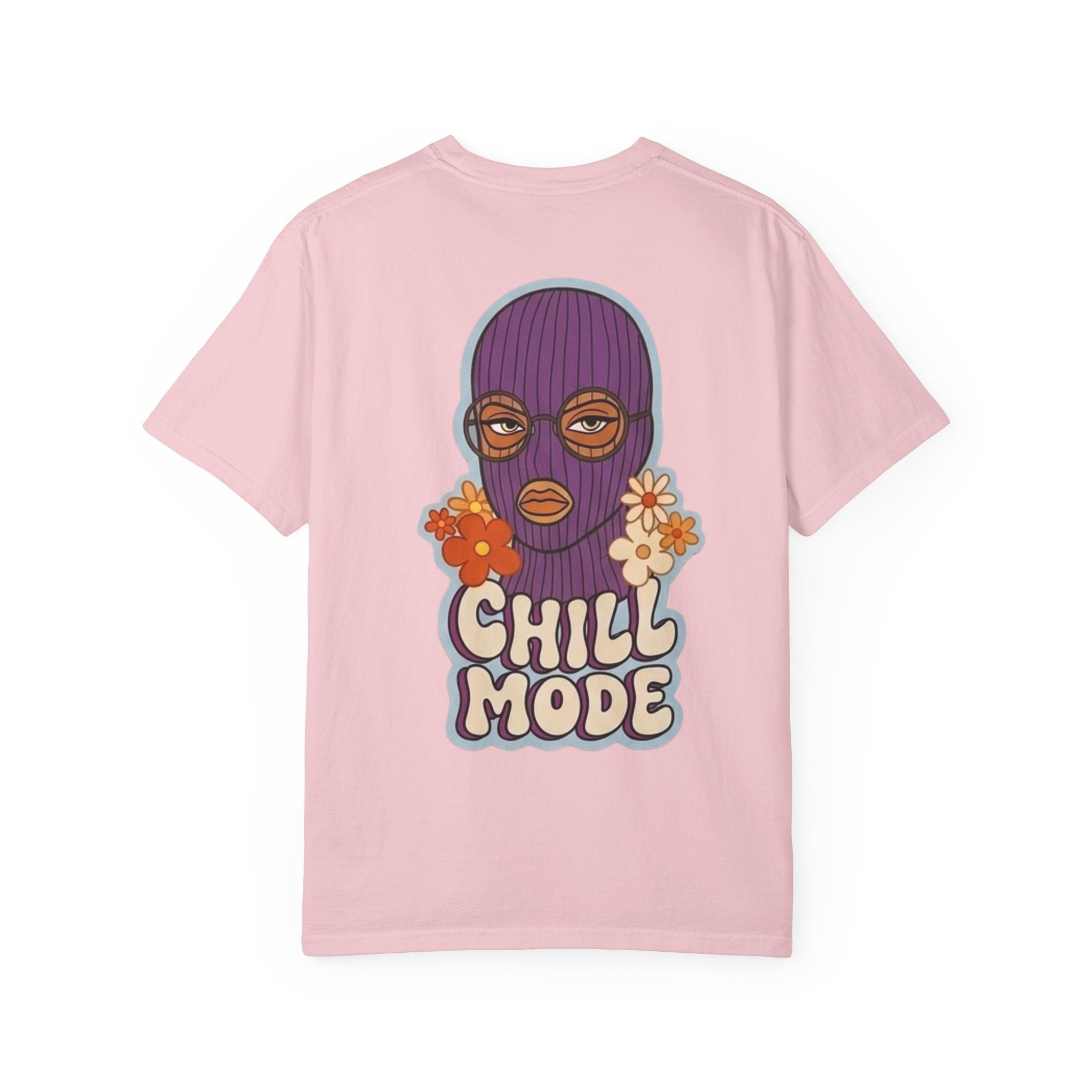 Chill Mode Ski Mask T-Shirt — Retro Floral Graphic Tees