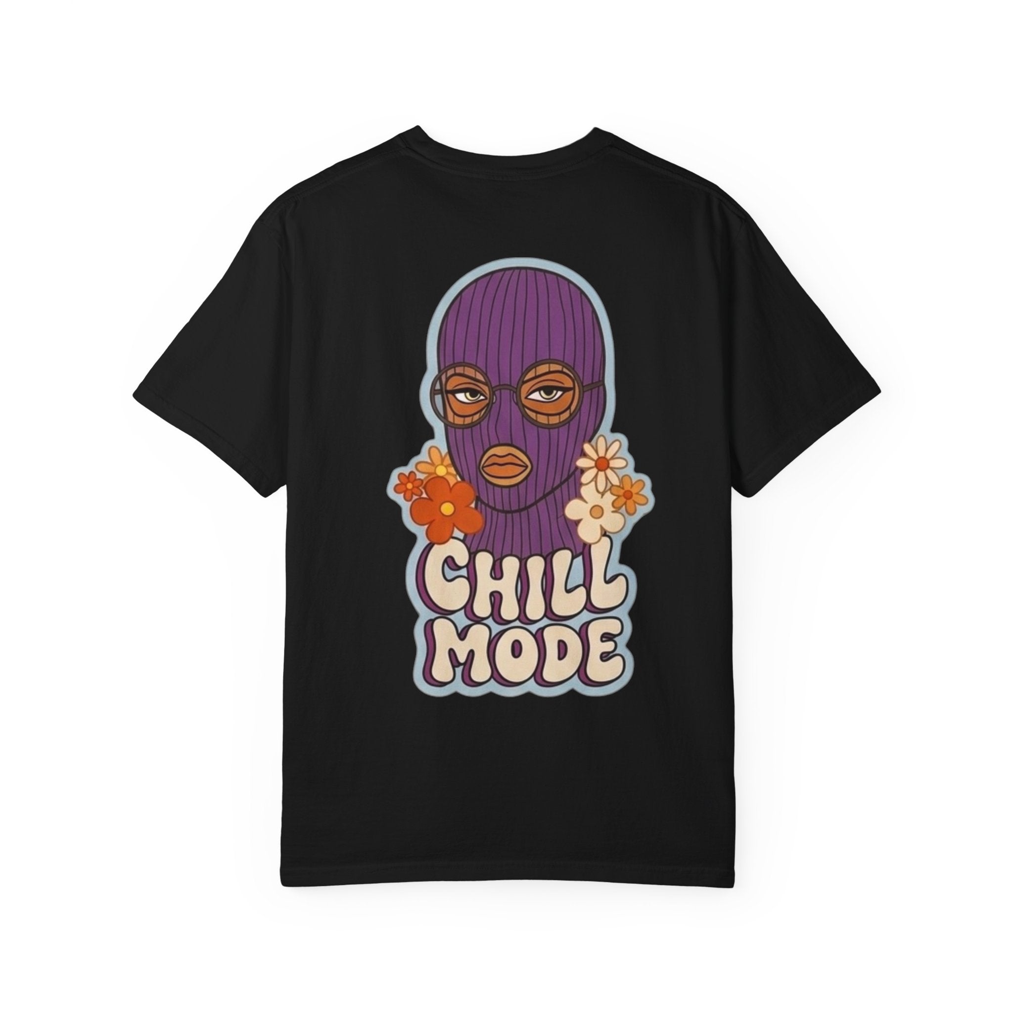 Chill Mode Ski Mask T-Shirt — Retro Floral Graphic Tees