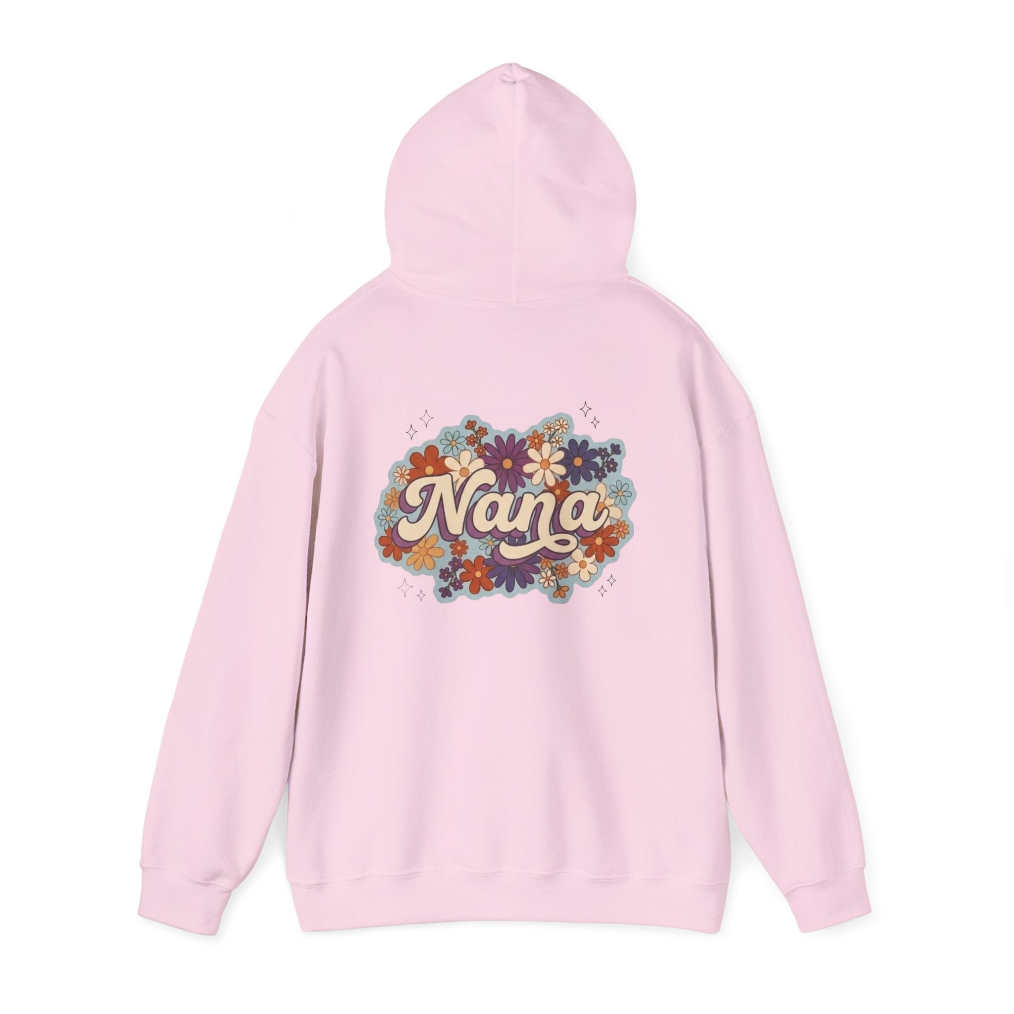 Nana Floral Hoodie — Retro Vintage Flower Grandma Sweatshirt